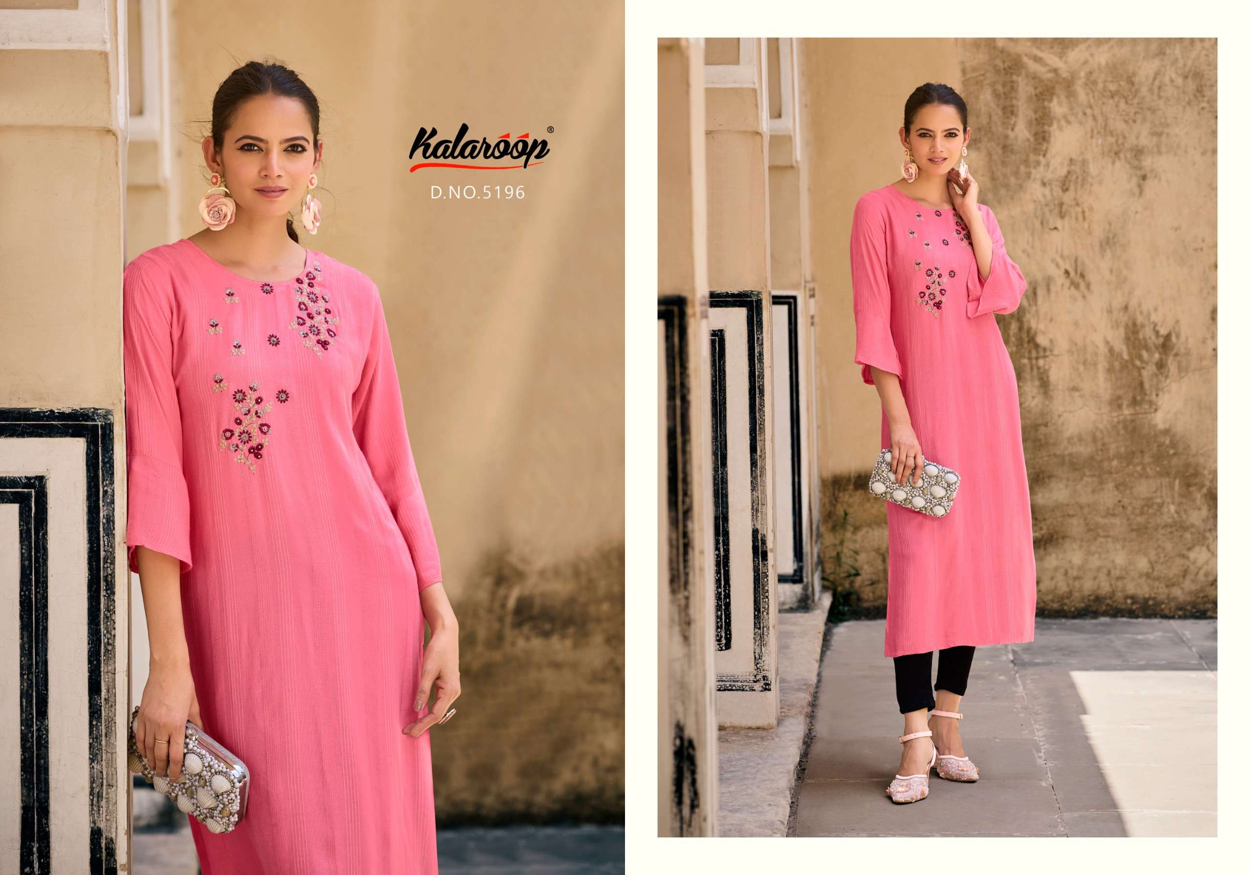 kalaroop kaviya fancy regal look kurti catalog