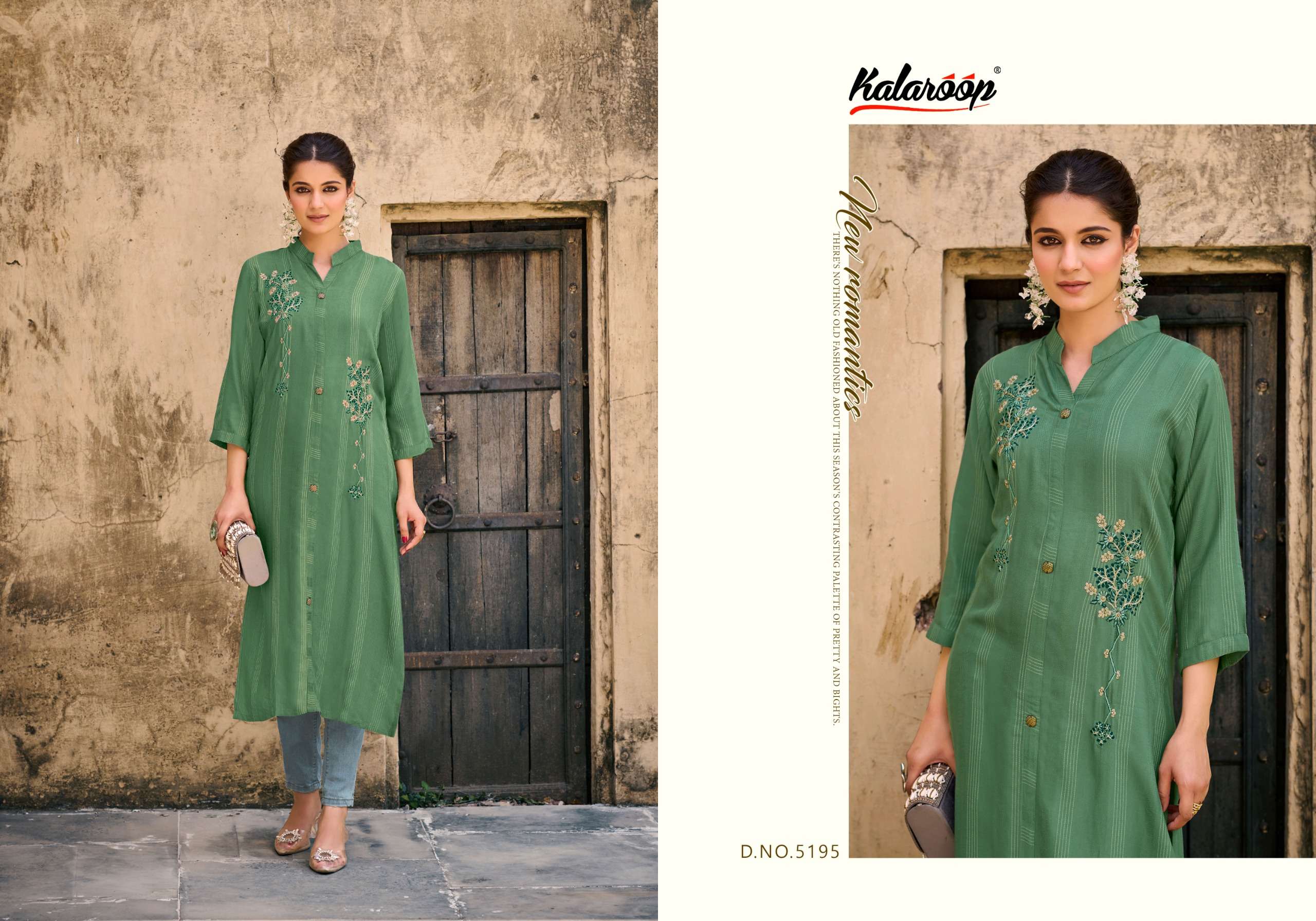 kalaroop kaviya fancy regal look kurti catalog