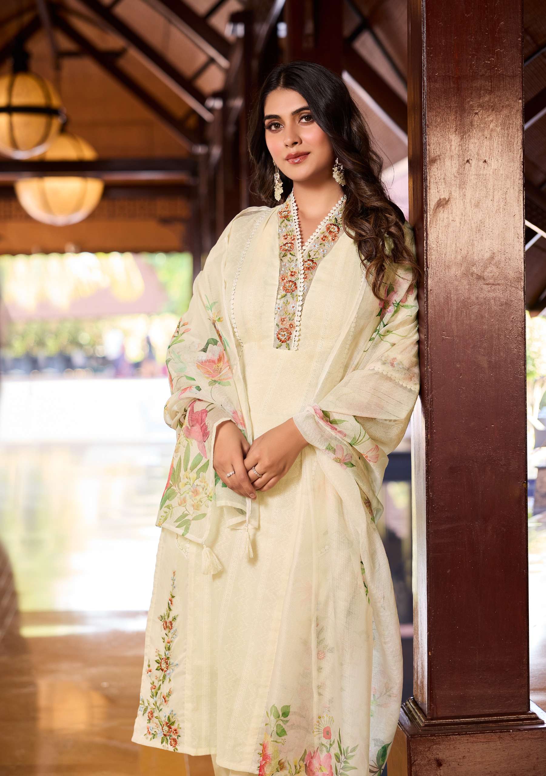 lady leela summer trends cotton new and modern look top bottom with dupatta catalog