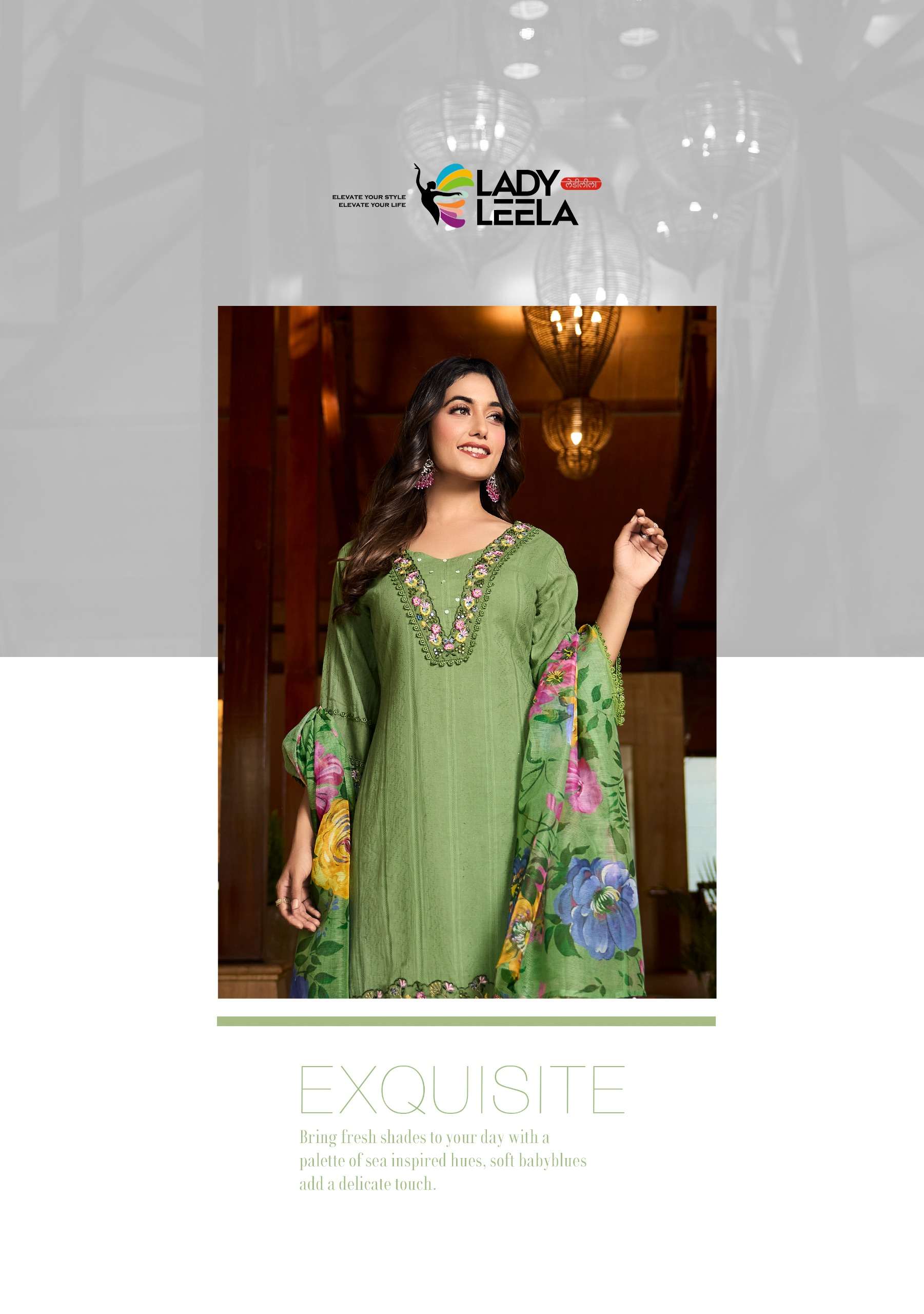 lady leela summer trends cotton new and modern look top bottom with dupatta catalog