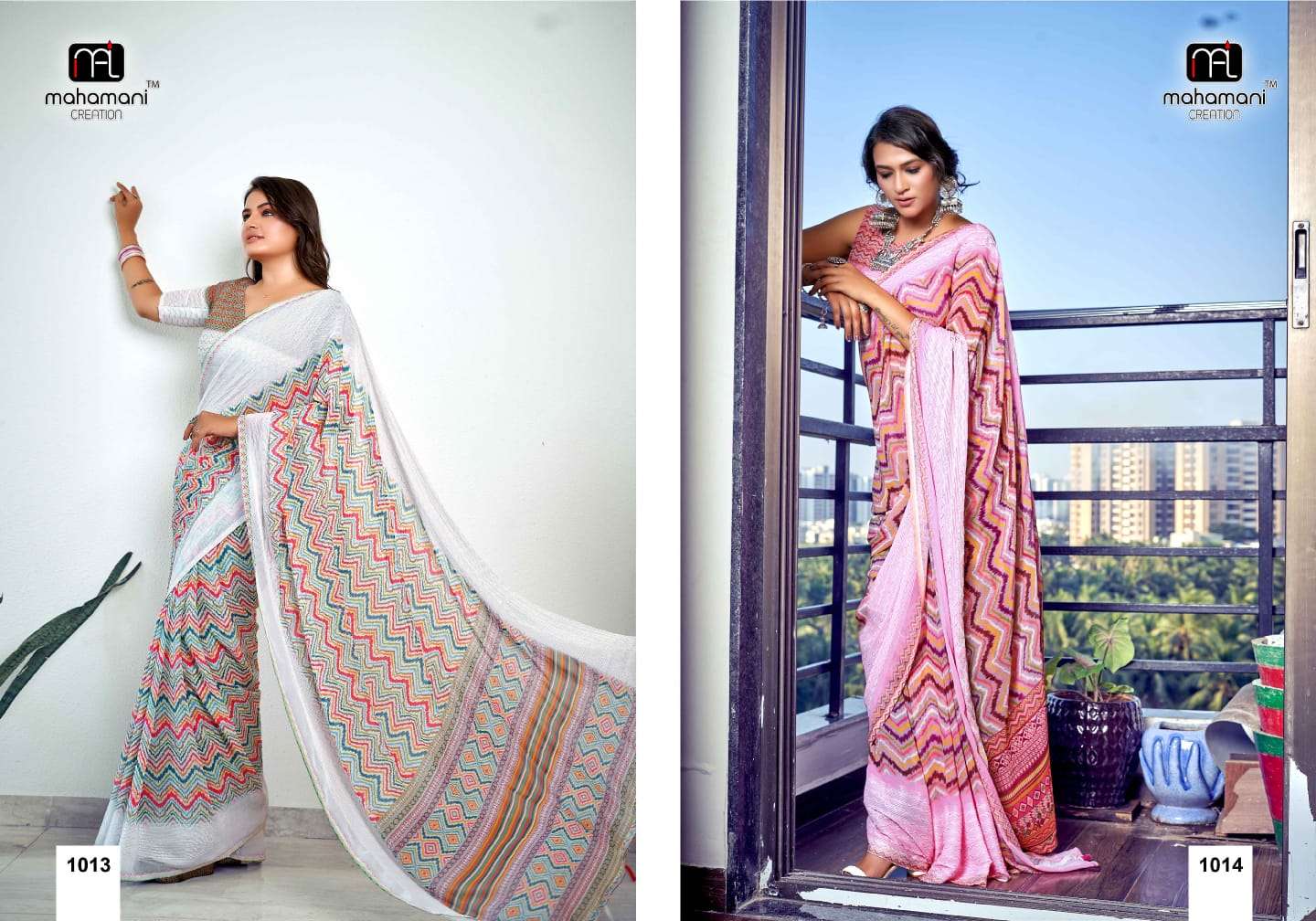 mahamani creation albeli vaitess regal look saree catalog