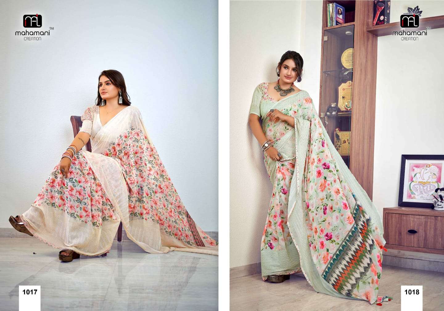 mahamani creation albeli vaitess regal look saree catalog