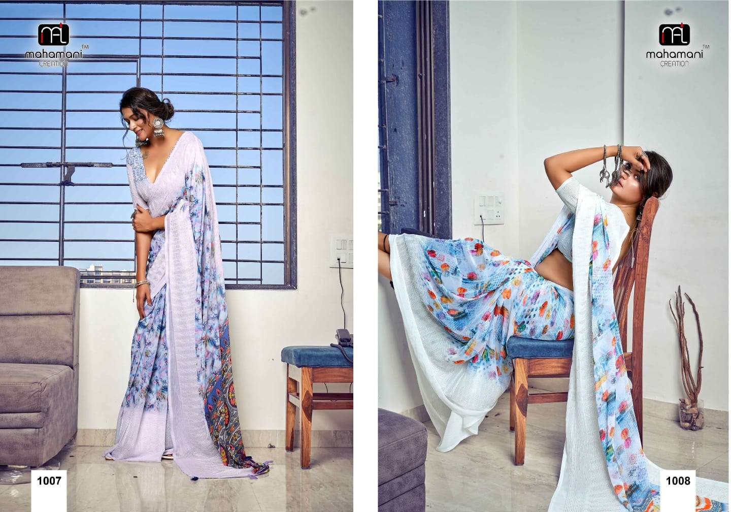 mahamani creation albeli vaitess regal look saree catalog