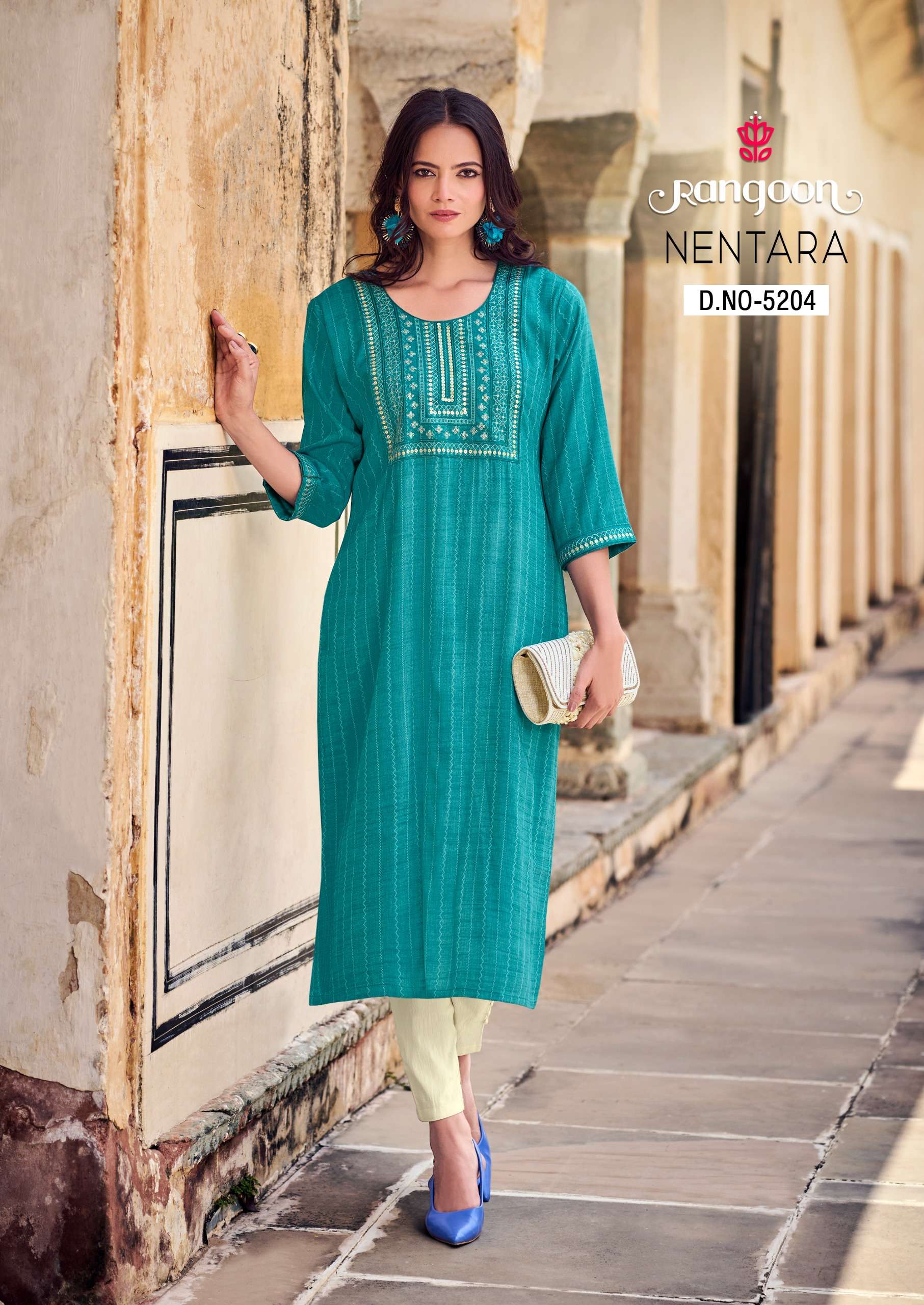 rangoon nentara rayon elegant kurti catalog