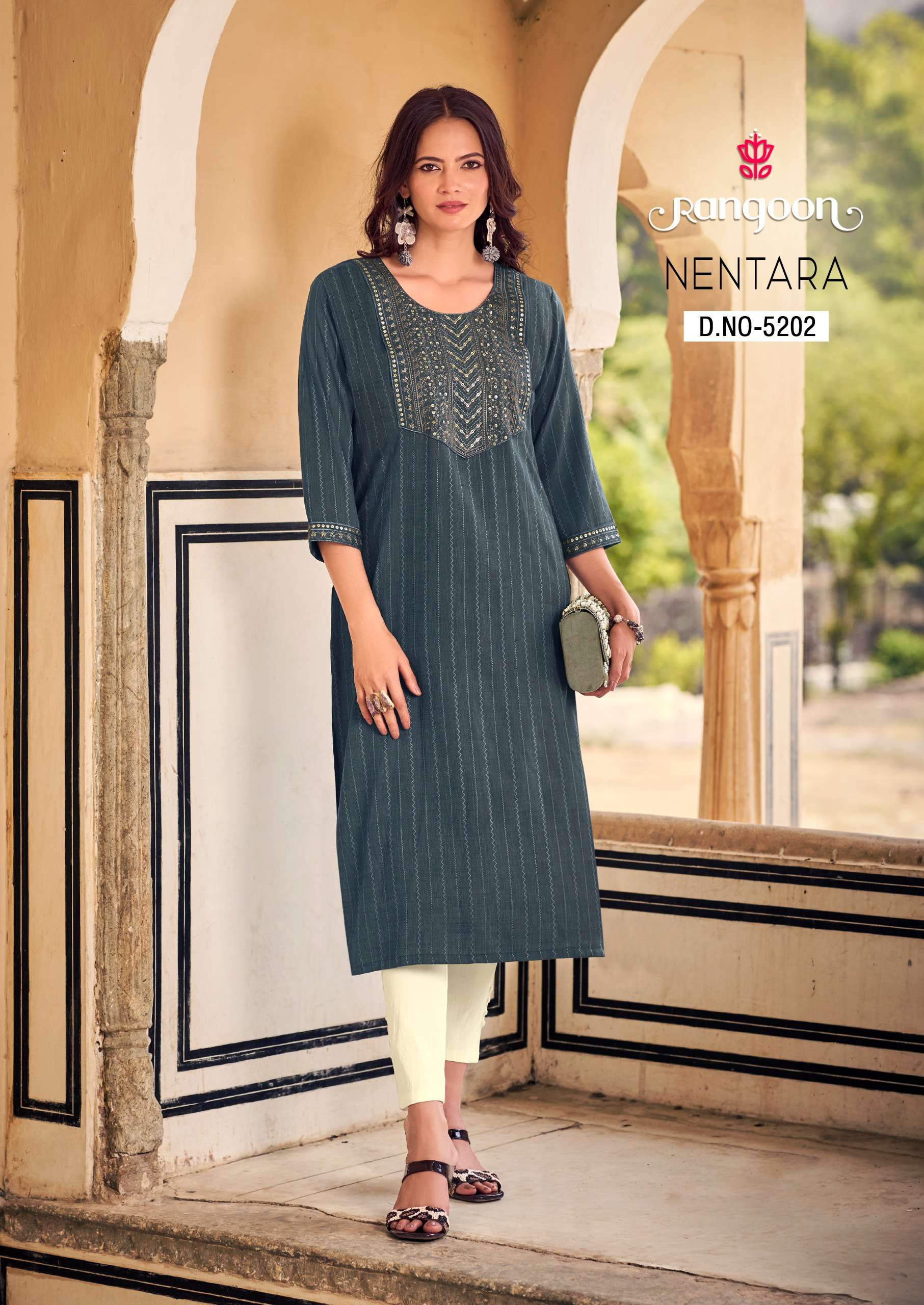 rangoon nentara rayon elegant kurti catalog