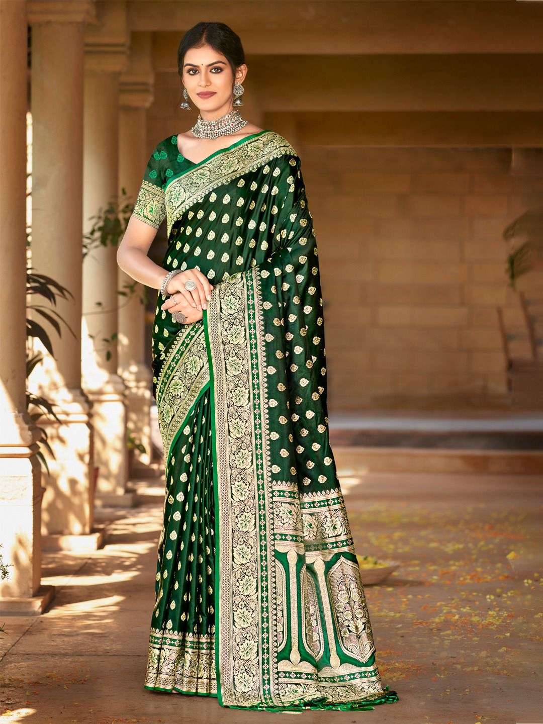 sangam prints bunawat akshat satin regal look saree catalog