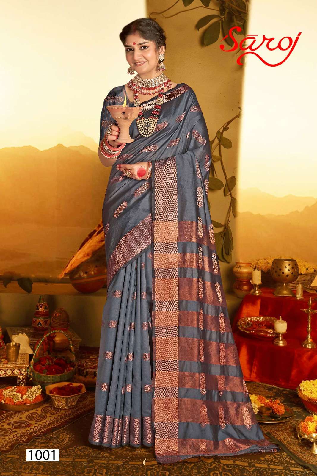 saroj gangotri 1 soft silk elegant saree catalog