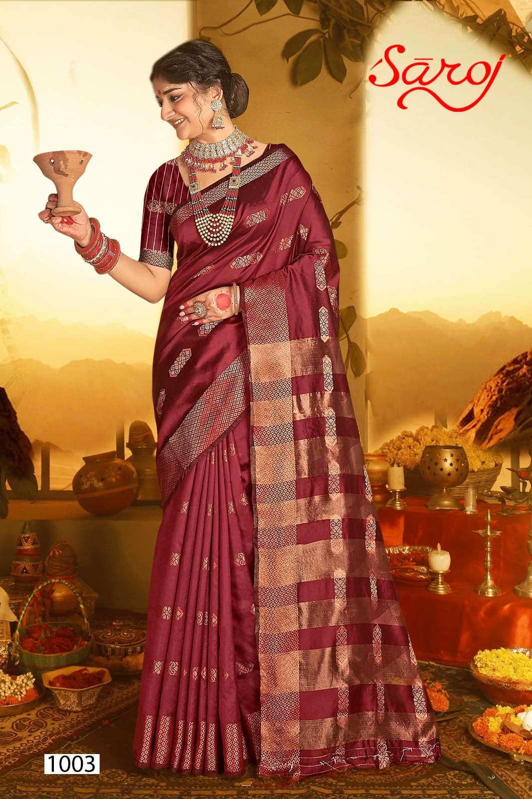 saroj gangotri 1 soft silk elegant saree catalog