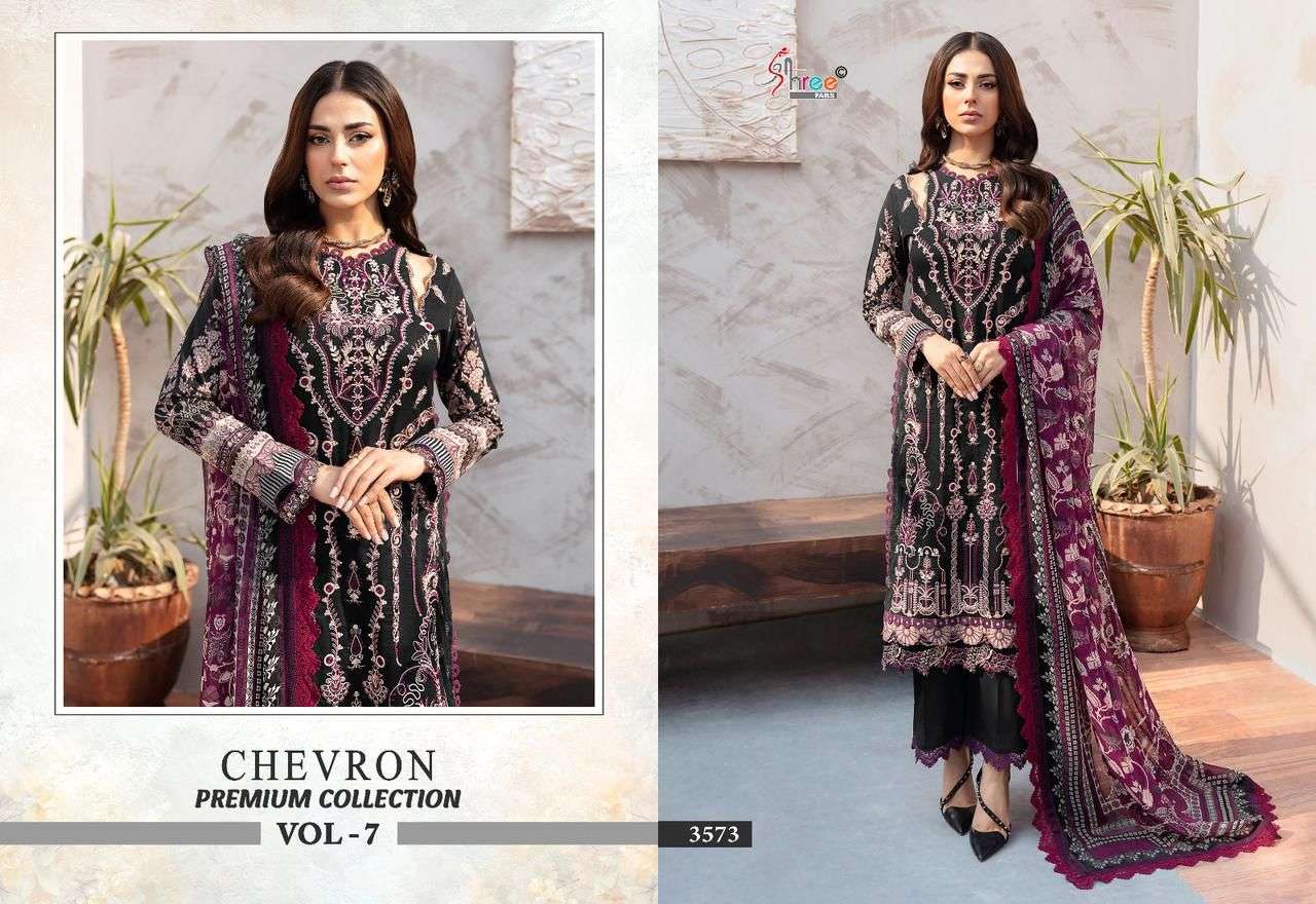 shree fabs chervon premium collection vol 07 cotton regal look salwar suit with cotton duaptta catalog