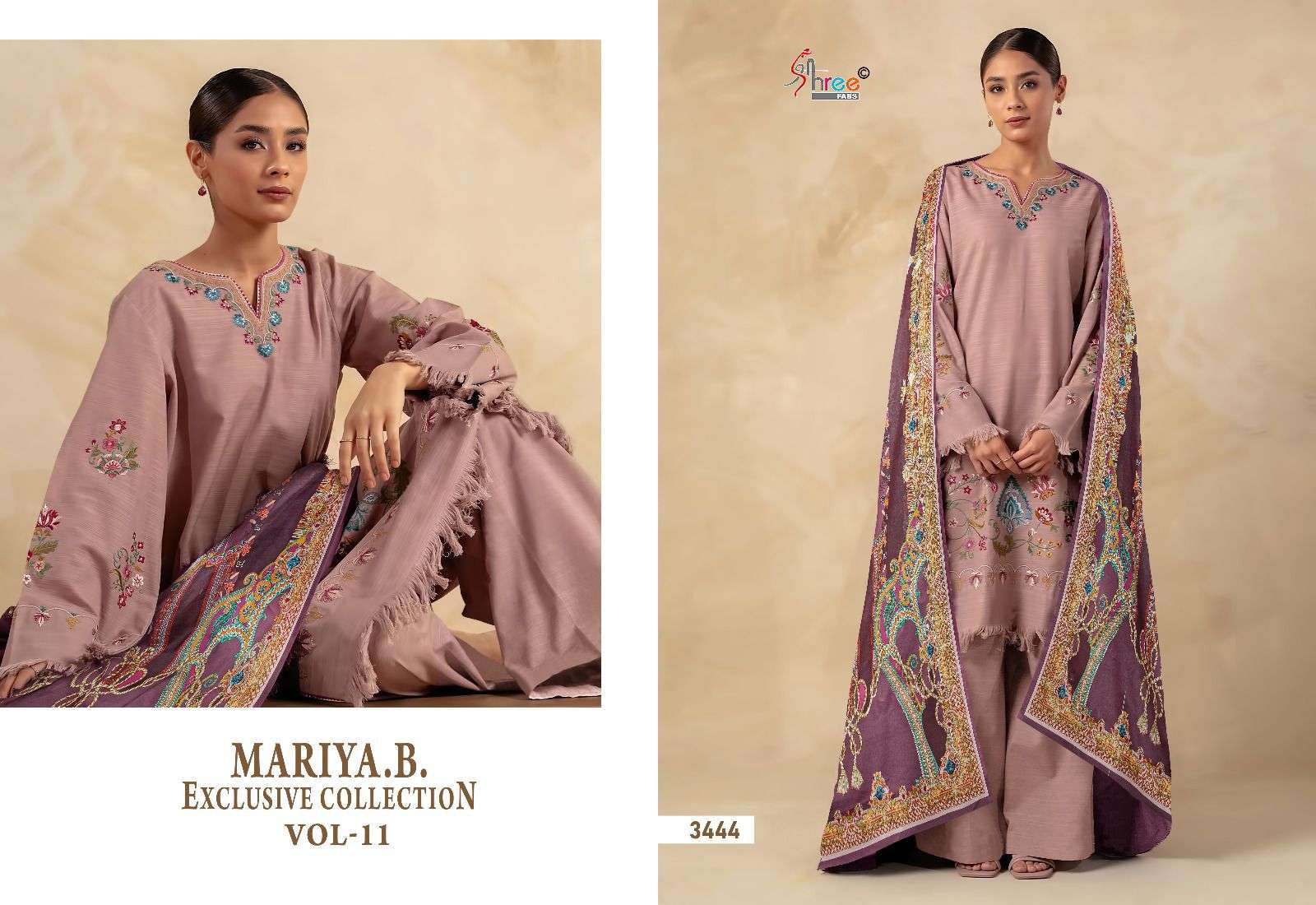 shree fabs mariab exclusive collection vol 11 reyon cotton decent embroidery look slawr suit with siffon duppata catalog