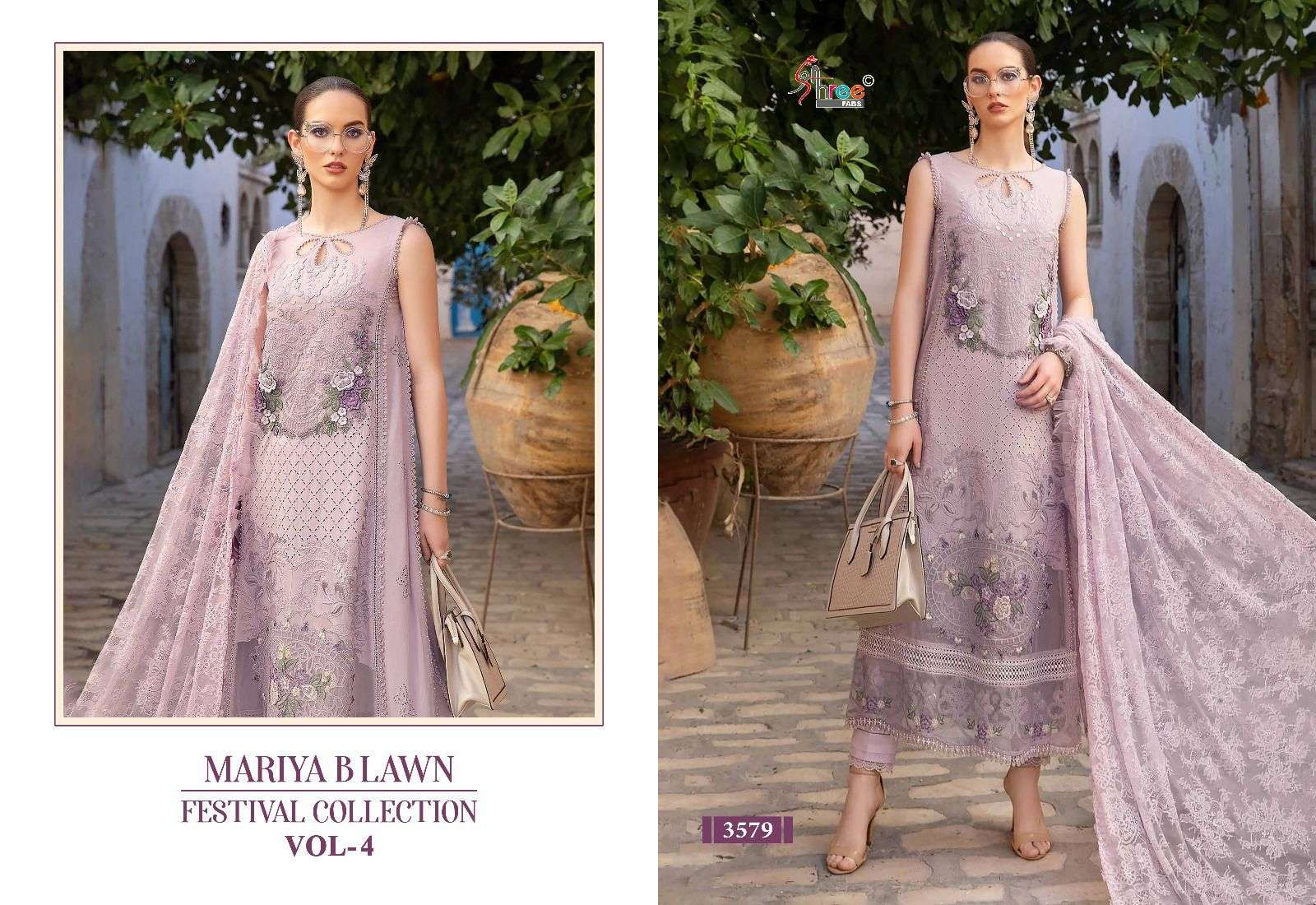 shree fabs mariya b lawn festival collection  vol 4 lawn cotton cathy look cotton dupatta  salwar suit catalog