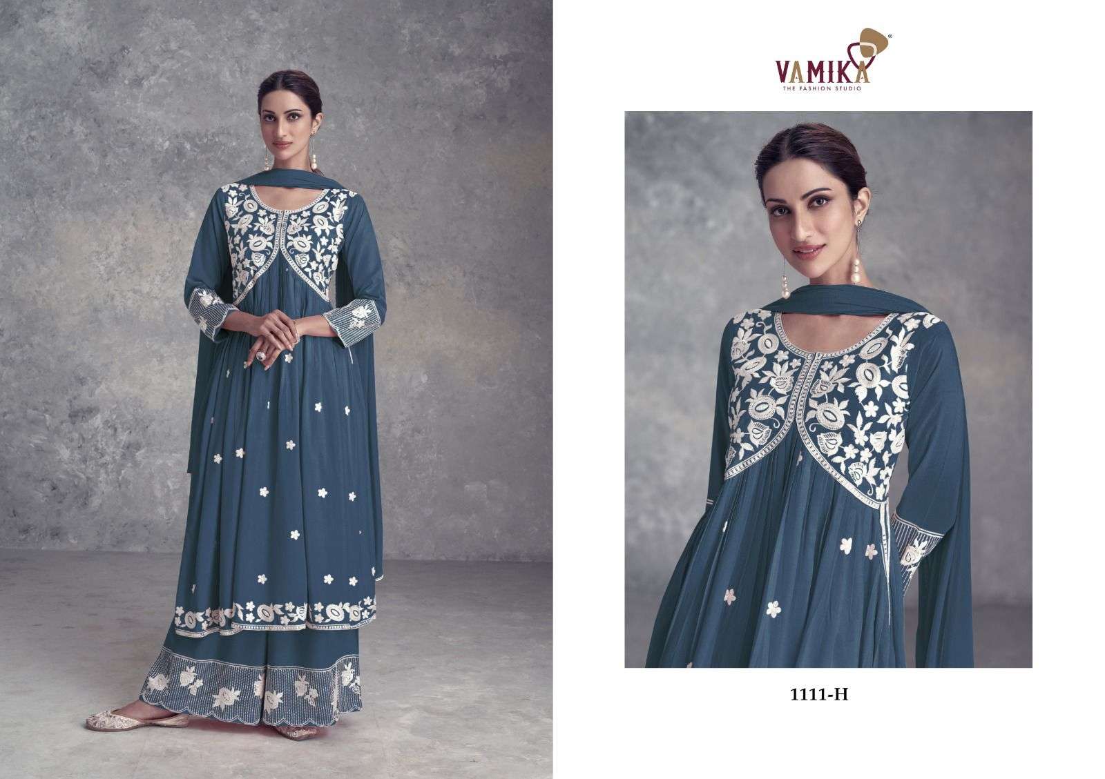 vamika tm aadhira vol 9 dark d no 1111 f to 1111 j rayon viscose decent look top bottom with dupatta catalog