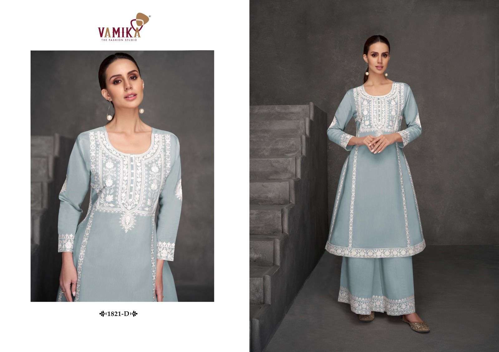 vamika tm fiza d no 1821 a to 1821 d  viscose decent look top bottom catalog