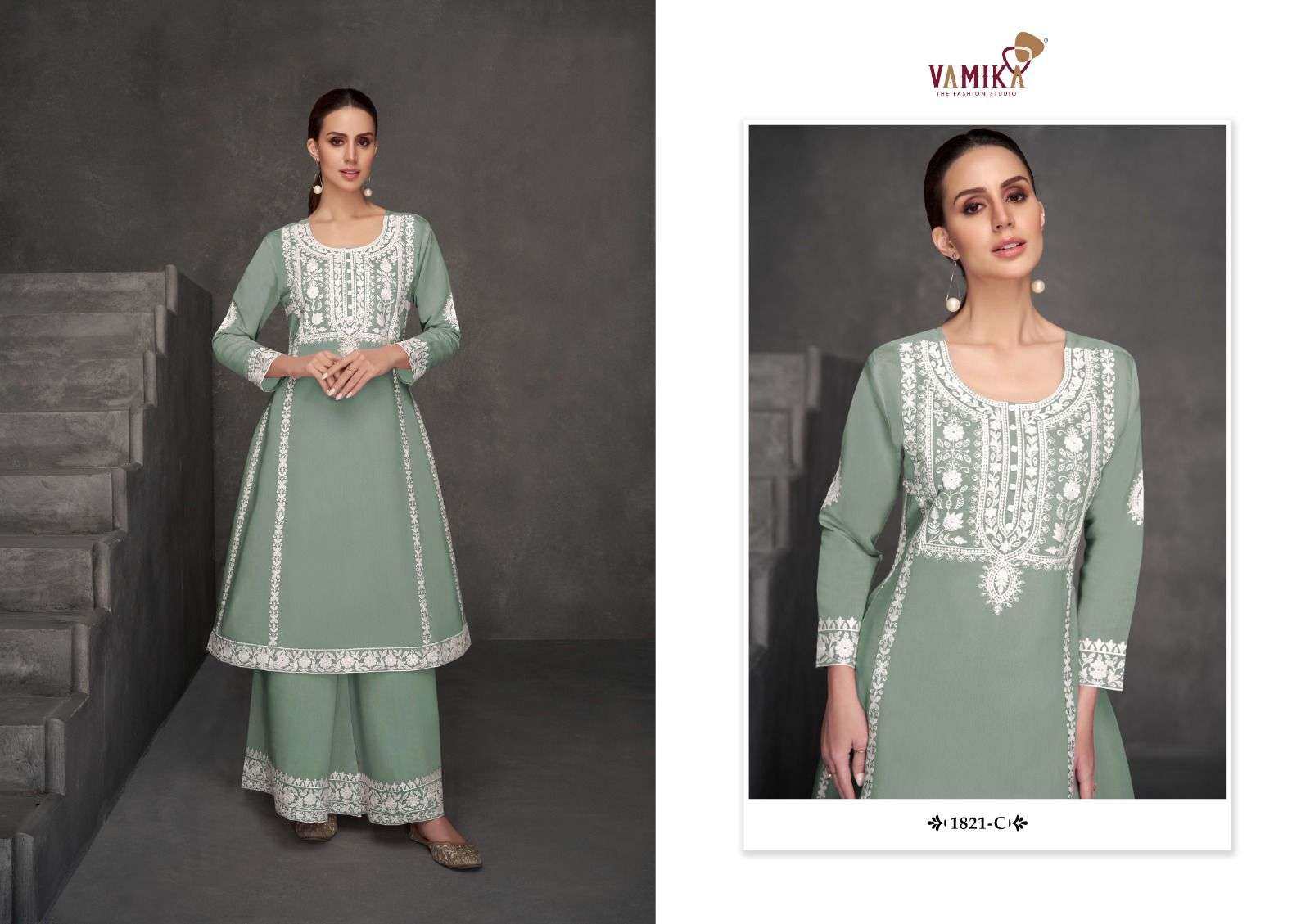 vamika tm fiza d no 1821 a to 1821 d  viscose decent look top bottom catalog