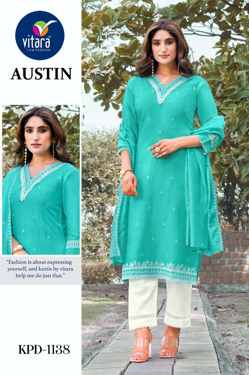 vitara fashion austin rayon elegant top bottom with dupatta size set