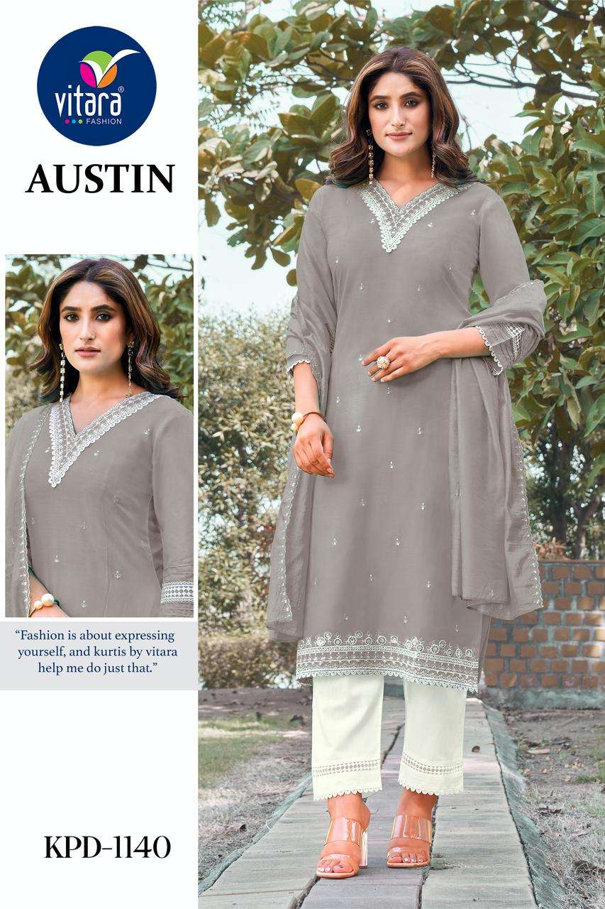 vitara fashion austin rayon elegant top bottom with dupatta size set