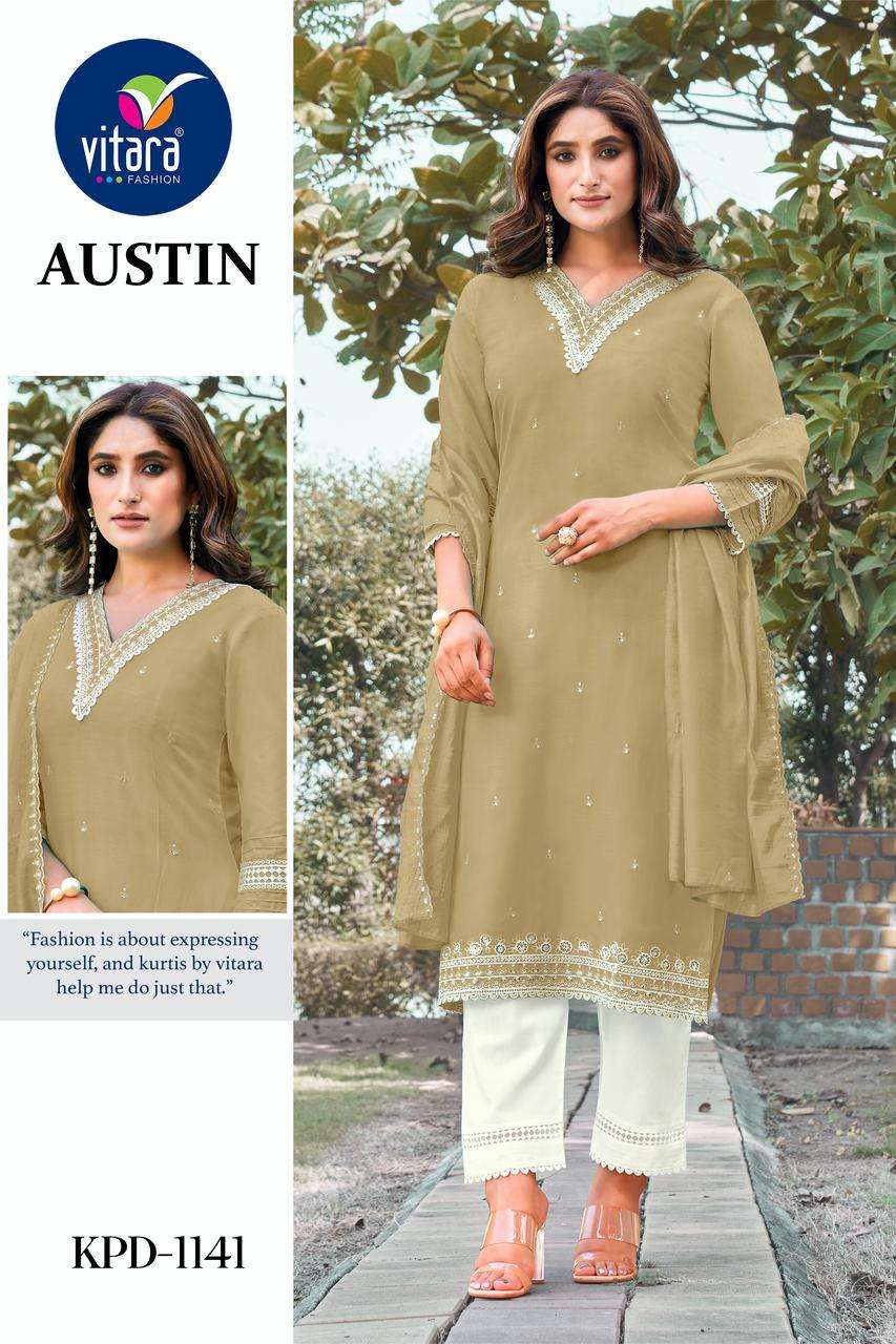 vitara fashion austin rayon elegant top bottom with dupatta size set