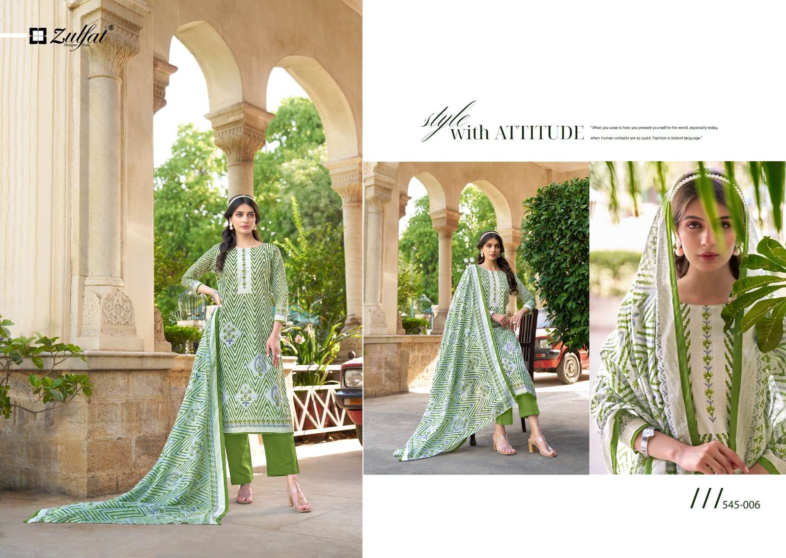 zulfat designer suits farhana vol 5 cotton regal look salwar suit catalog