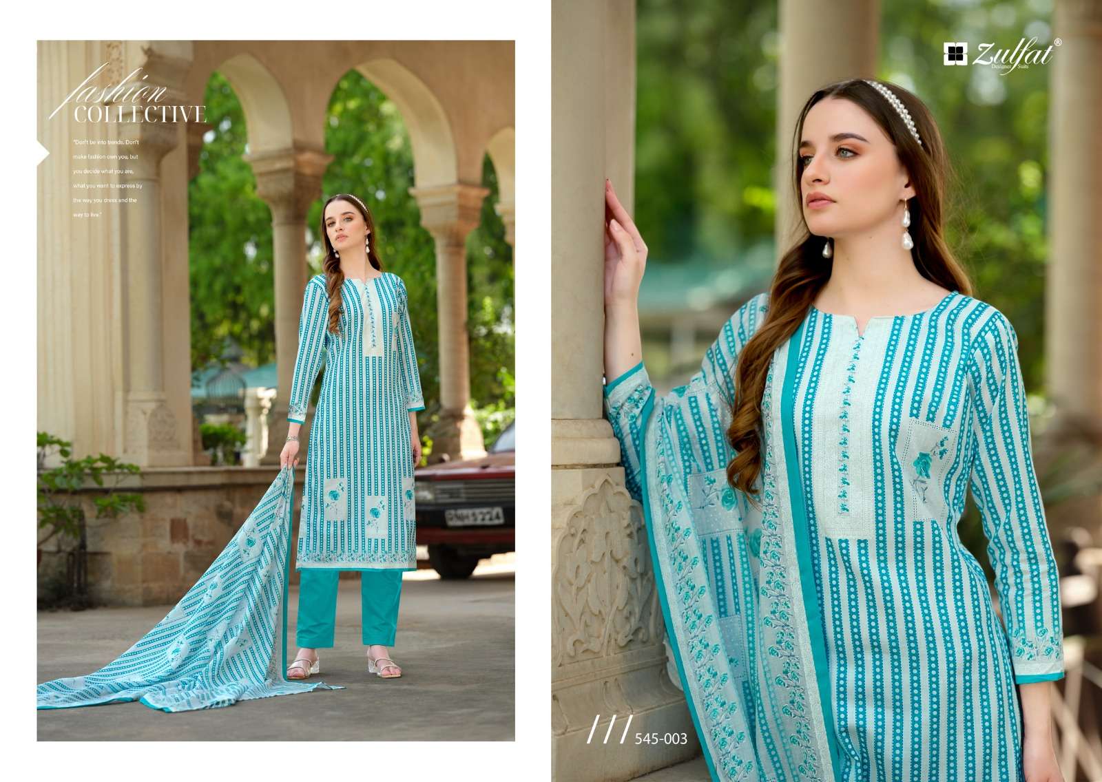 zulfat designer suits farhana vol 5 cotton regal look salwar suit catalog