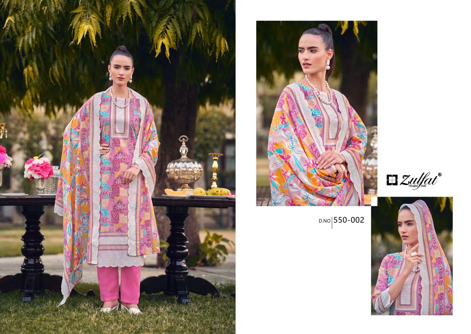 zulfat designer suits hakoba cotton regal look salwar suit catalog