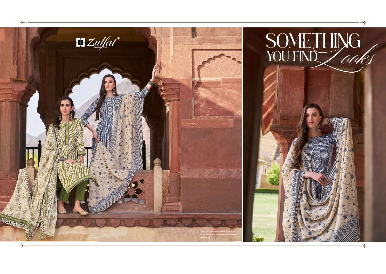 zulfat designer suits nazrana  vol 2 cotton decent look salwar suit catalog