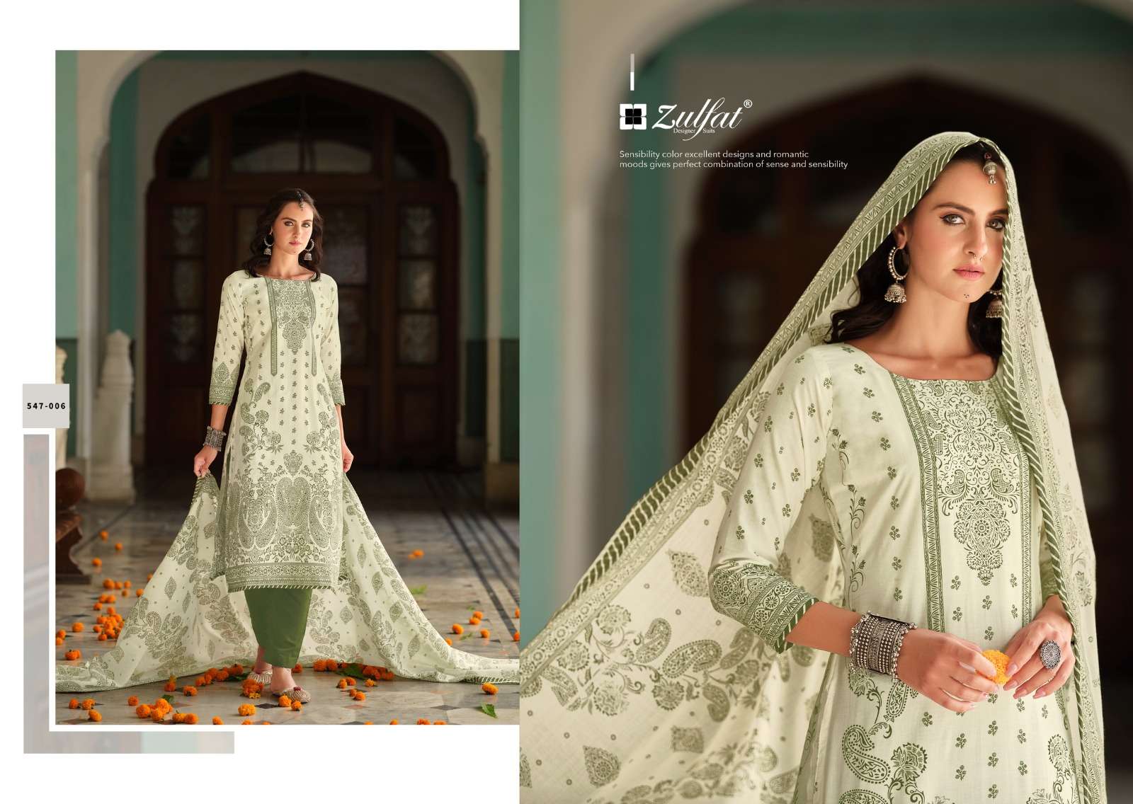 zulfat designer suits zohra cotton exclusive look salwar suit catalog