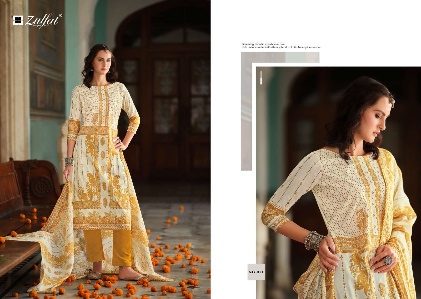 zulfat designer suits zohra cotton exclusive look salwar suit catalog