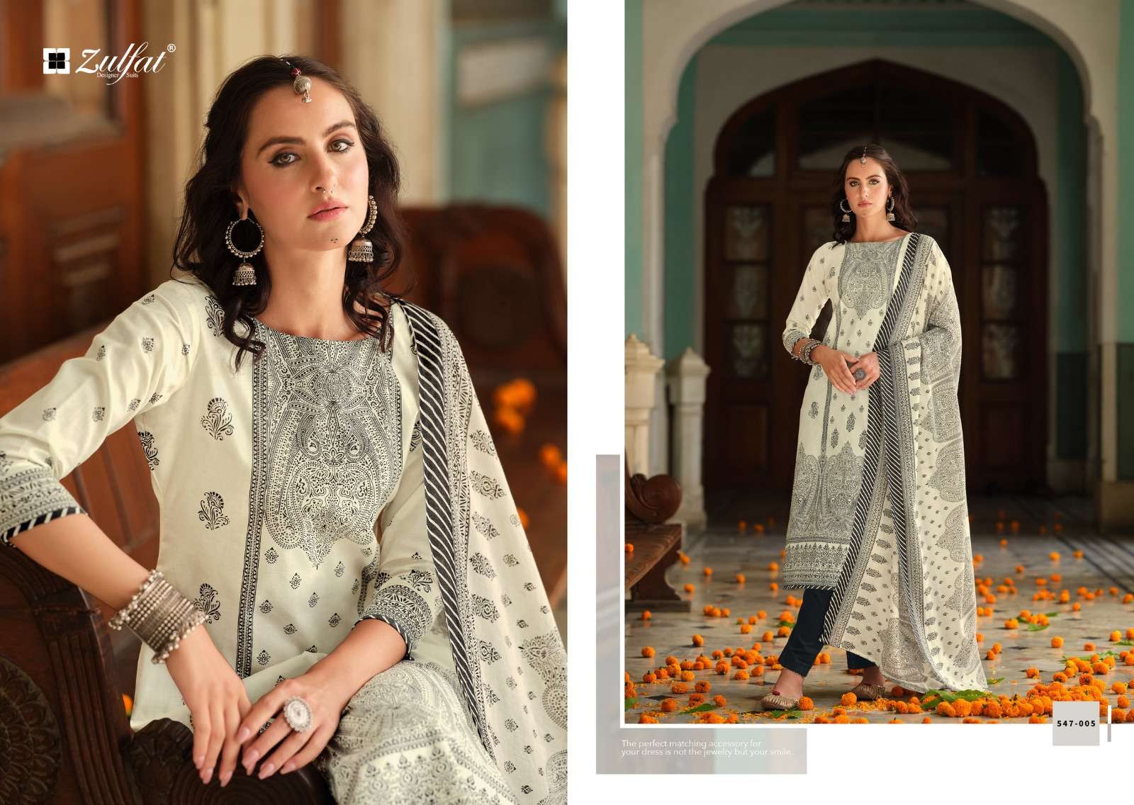 zulfat designer suits zohra cotton exclusive look salwar suit catalog