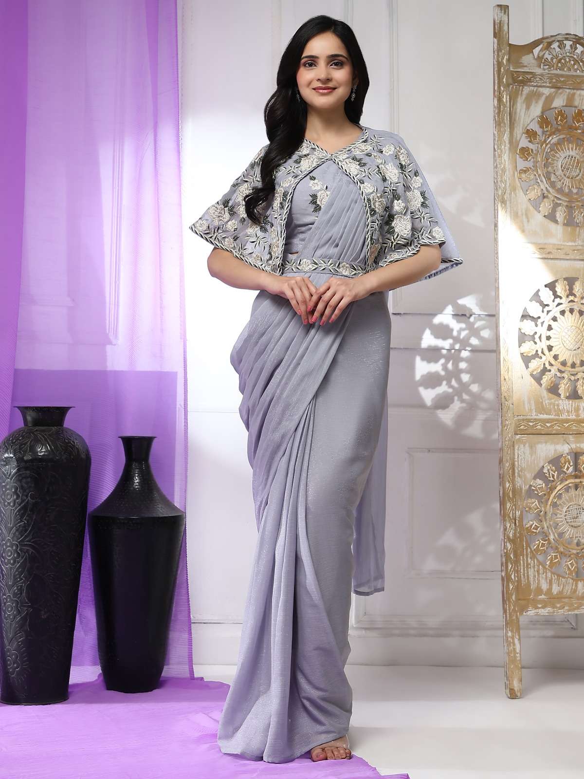 amoha trendz d no a 338 imported siffon regal look saree catalog
