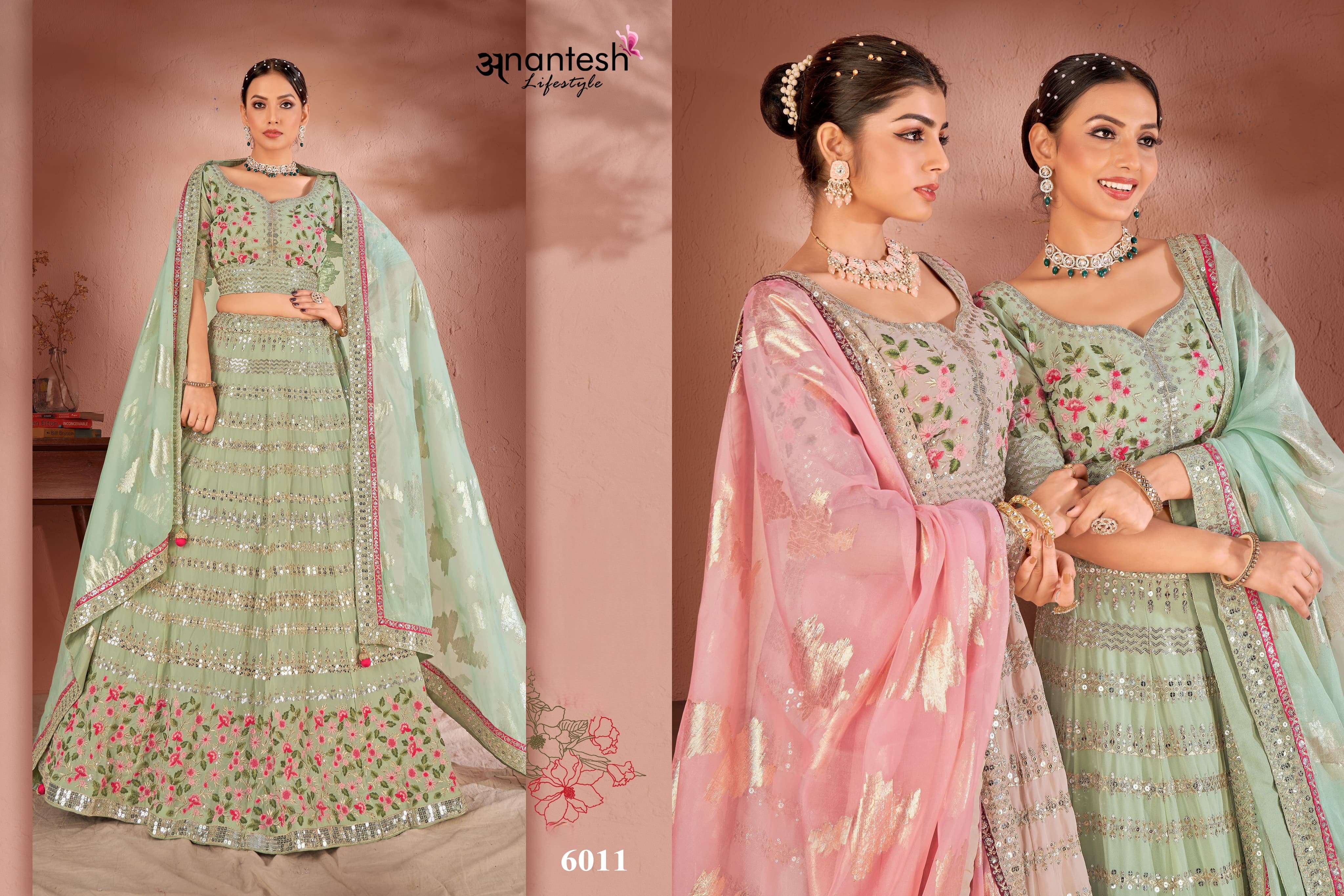 anantesh lifestyle maharani vol 2 series 6007 to 6011 fancy regal look saree catalog