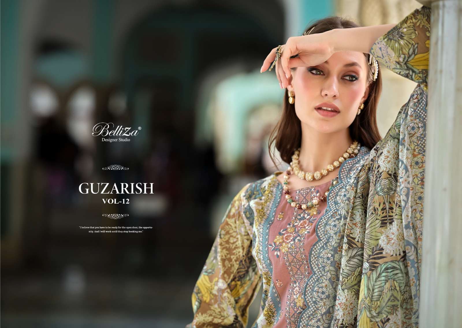 belliza designer studio guzarish vol12 cotton catchy look salwar suit catalog