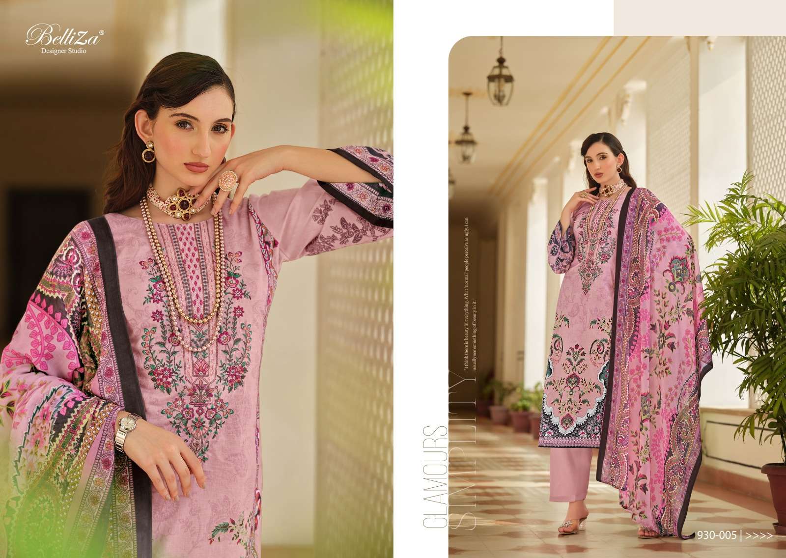 belliza designer studio naira vol 57 cotton catchy look salwar suit catalog