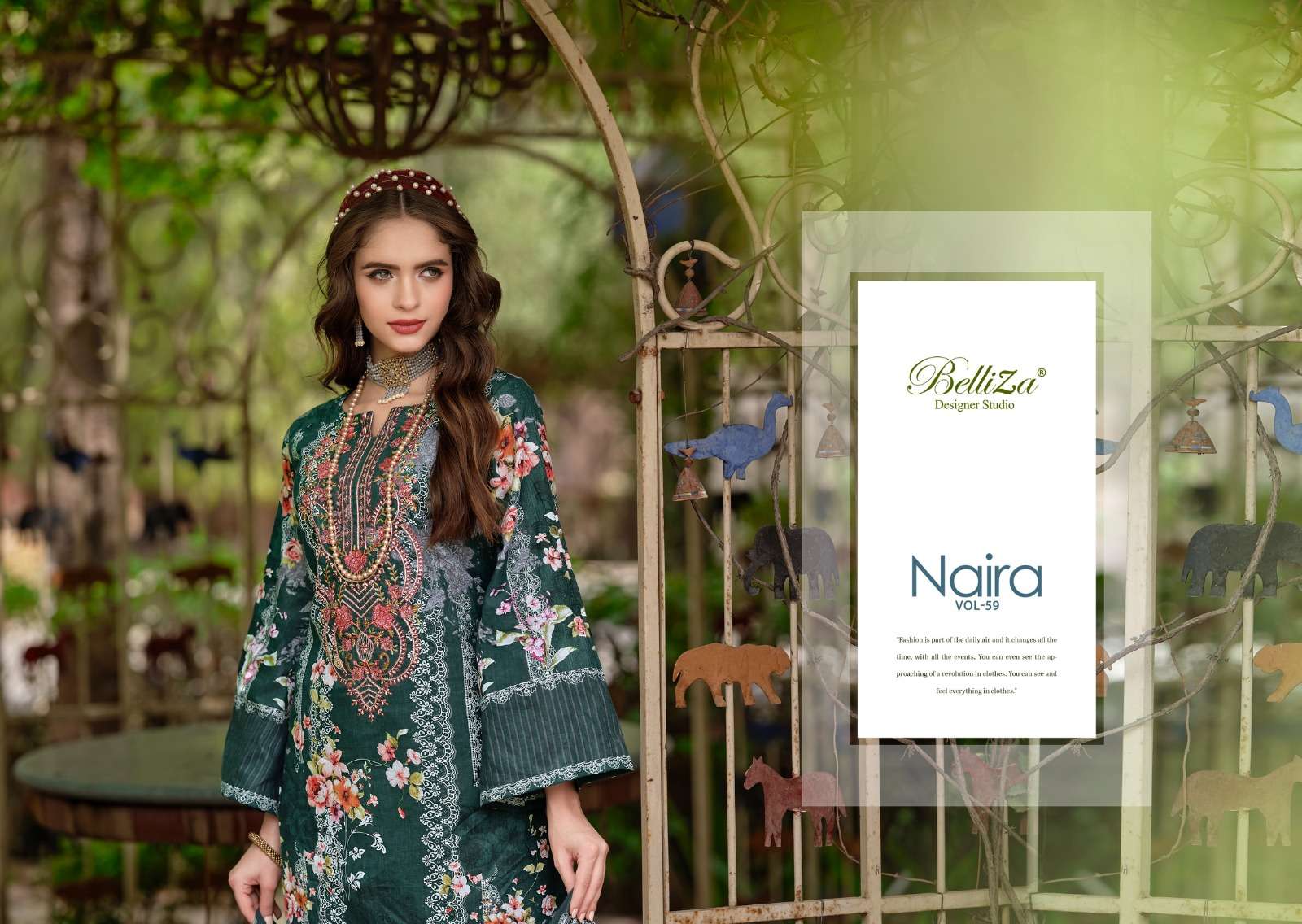 belliza designer studio naira vol 59 cotton catchy look salwar suit catalog