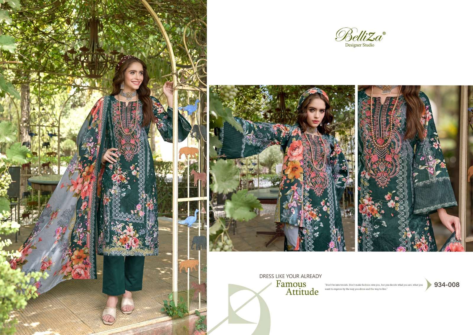 belliza designer studio naira vol 59 cotton catchy look salwar suit catalog