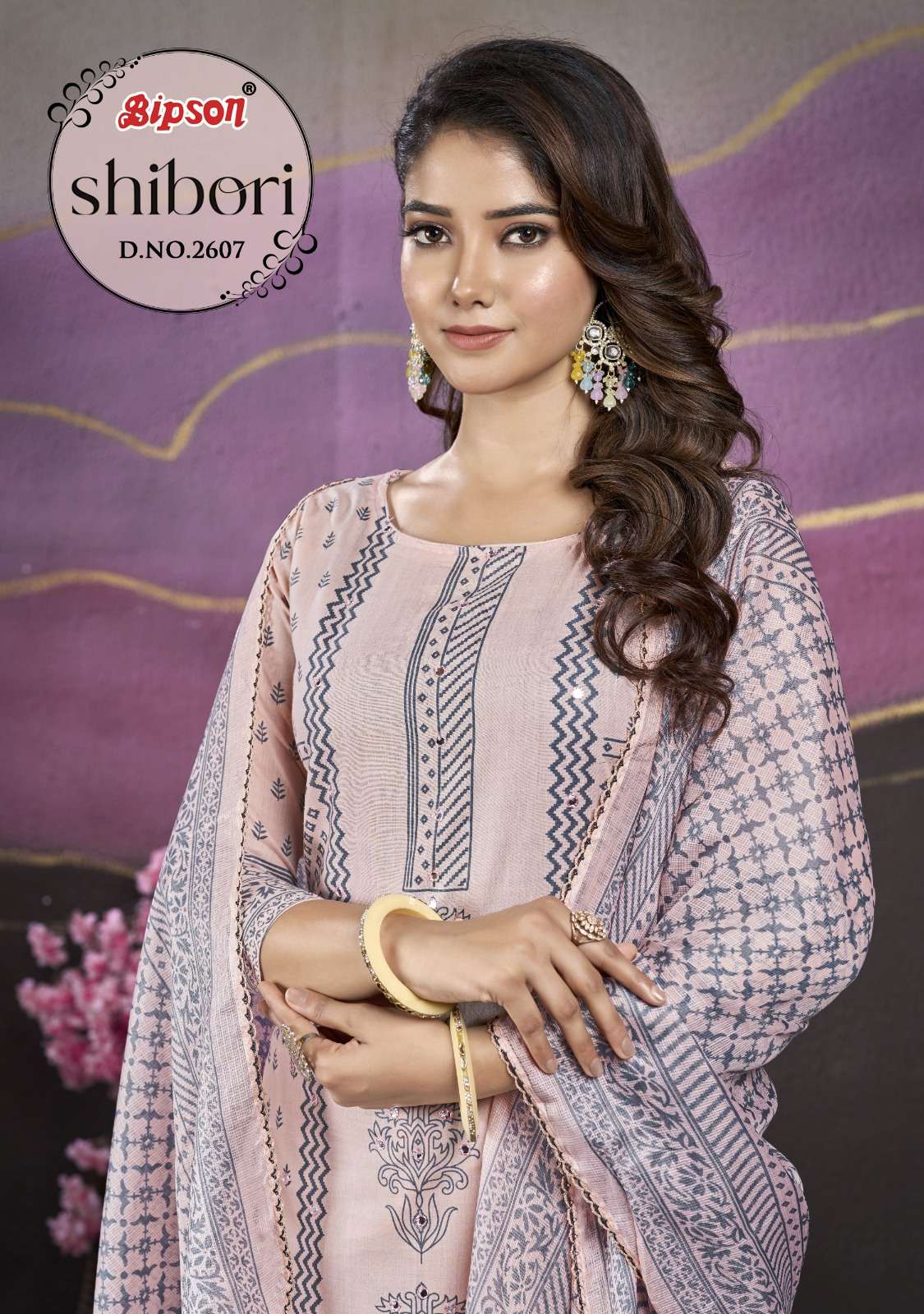 bipson shibori 2607 cotton exclusive print salwar suit catalog