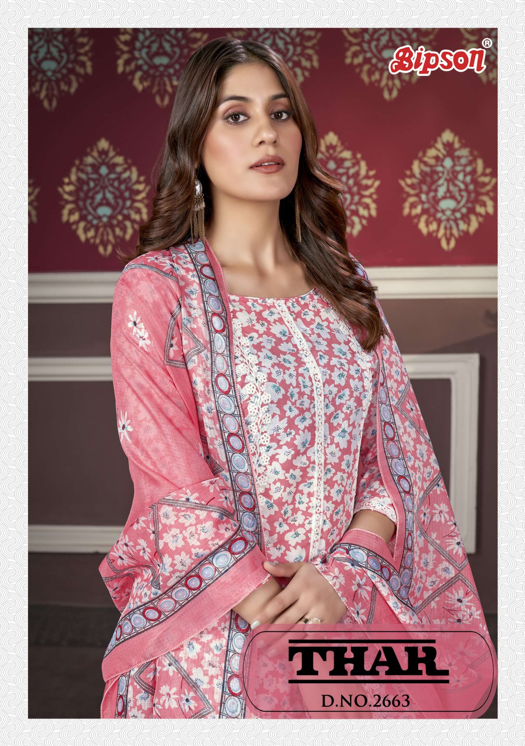 bipson thar 2663 cotton elegant salwar suit catalog