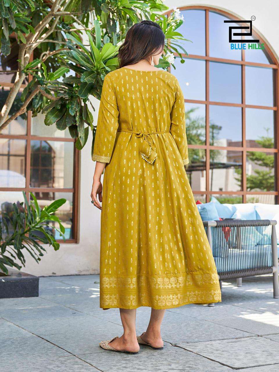 blue hills Walkway Vol 50  rayon elegant kurti with pant catalog