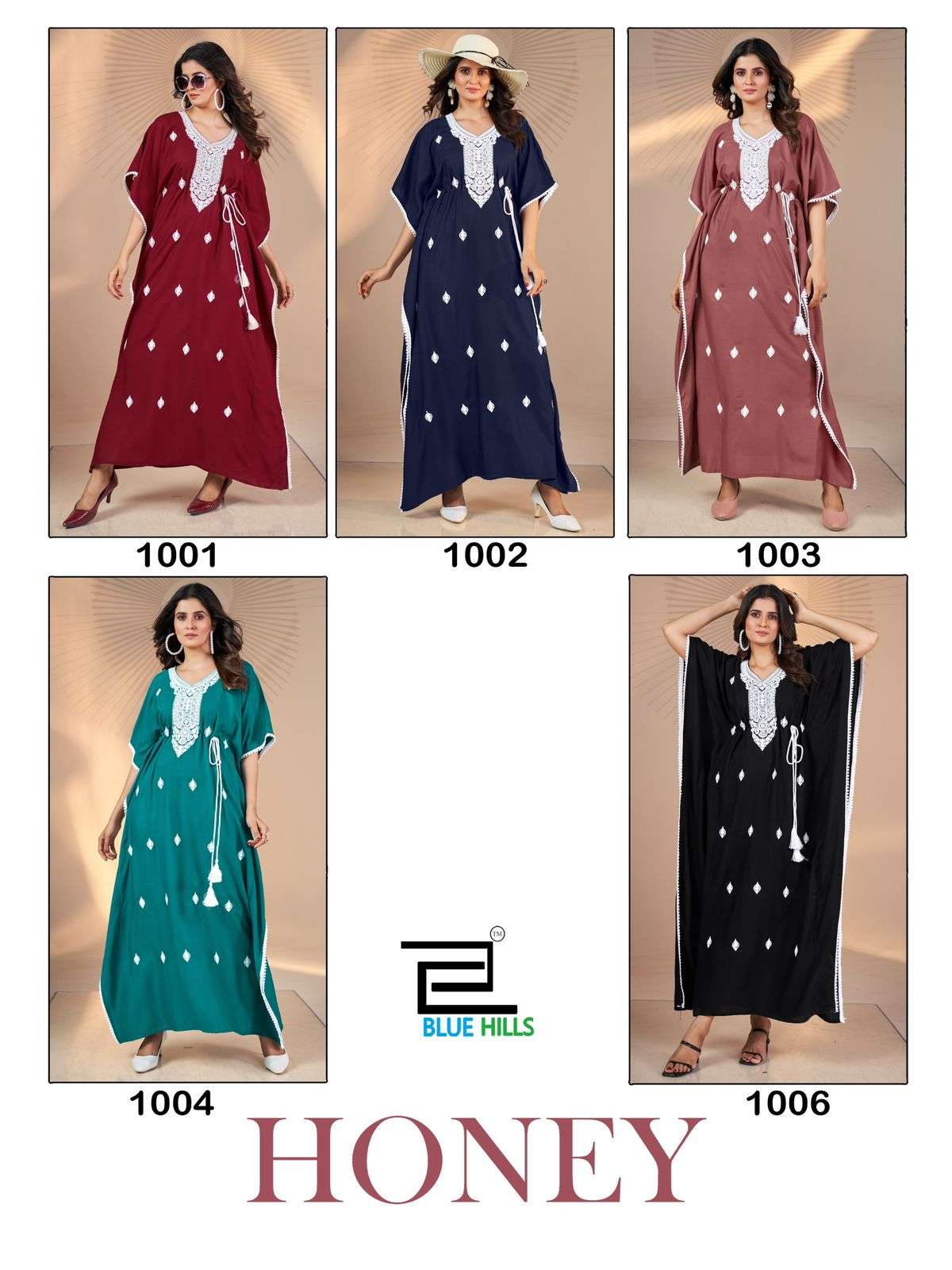 bluehills honey rayon attrective look gown catalog