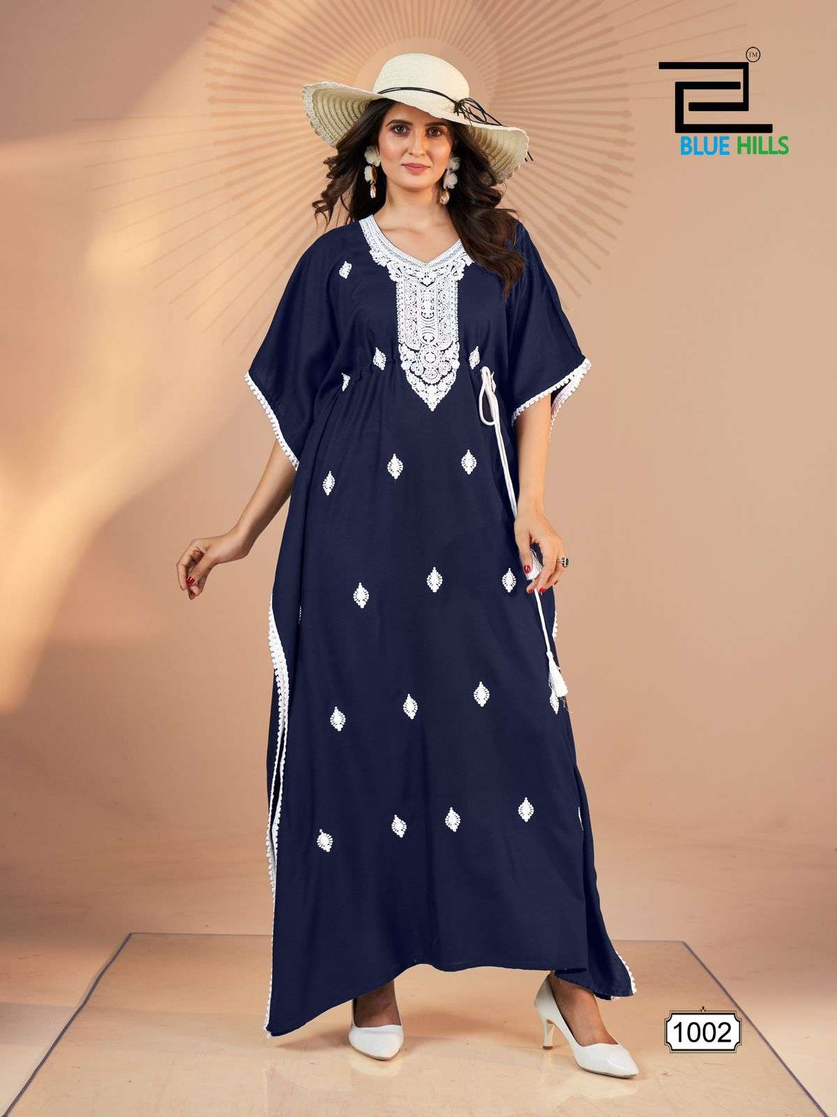 bluehills honey rayon attrective look gown catalog