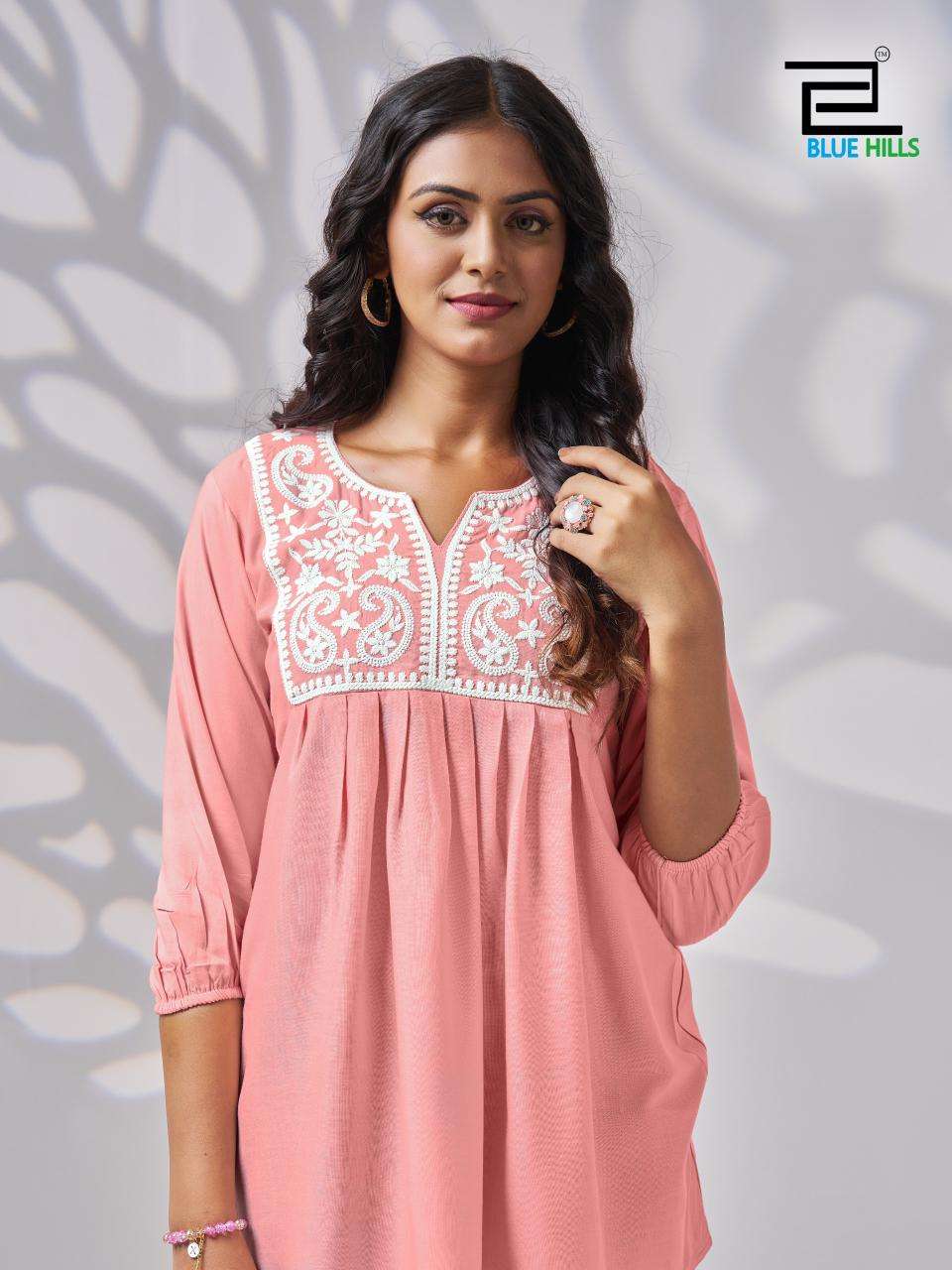 bluehills universe rayon attrective look top catalog