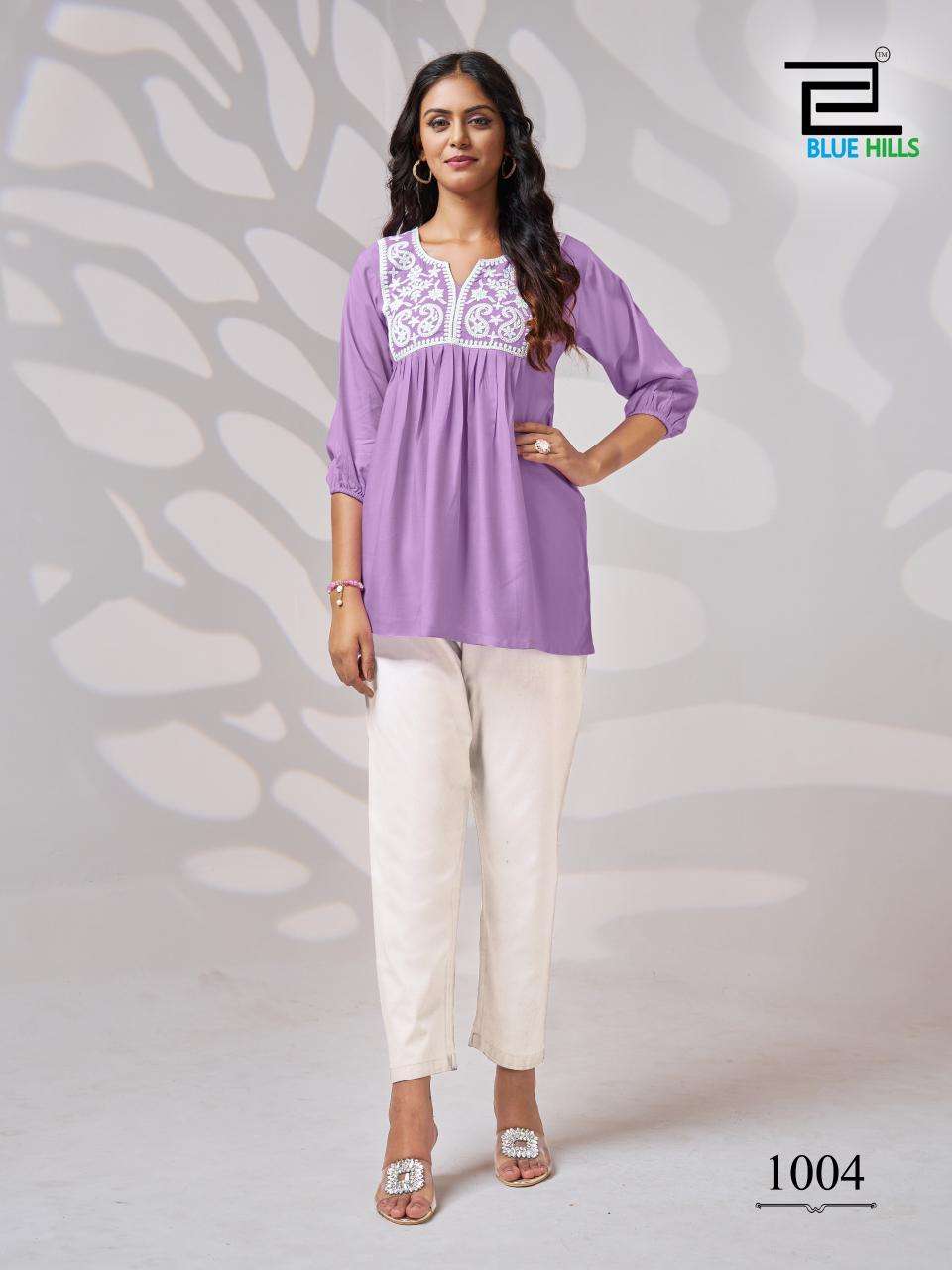 bluehills universe rayon attrective look top catalog