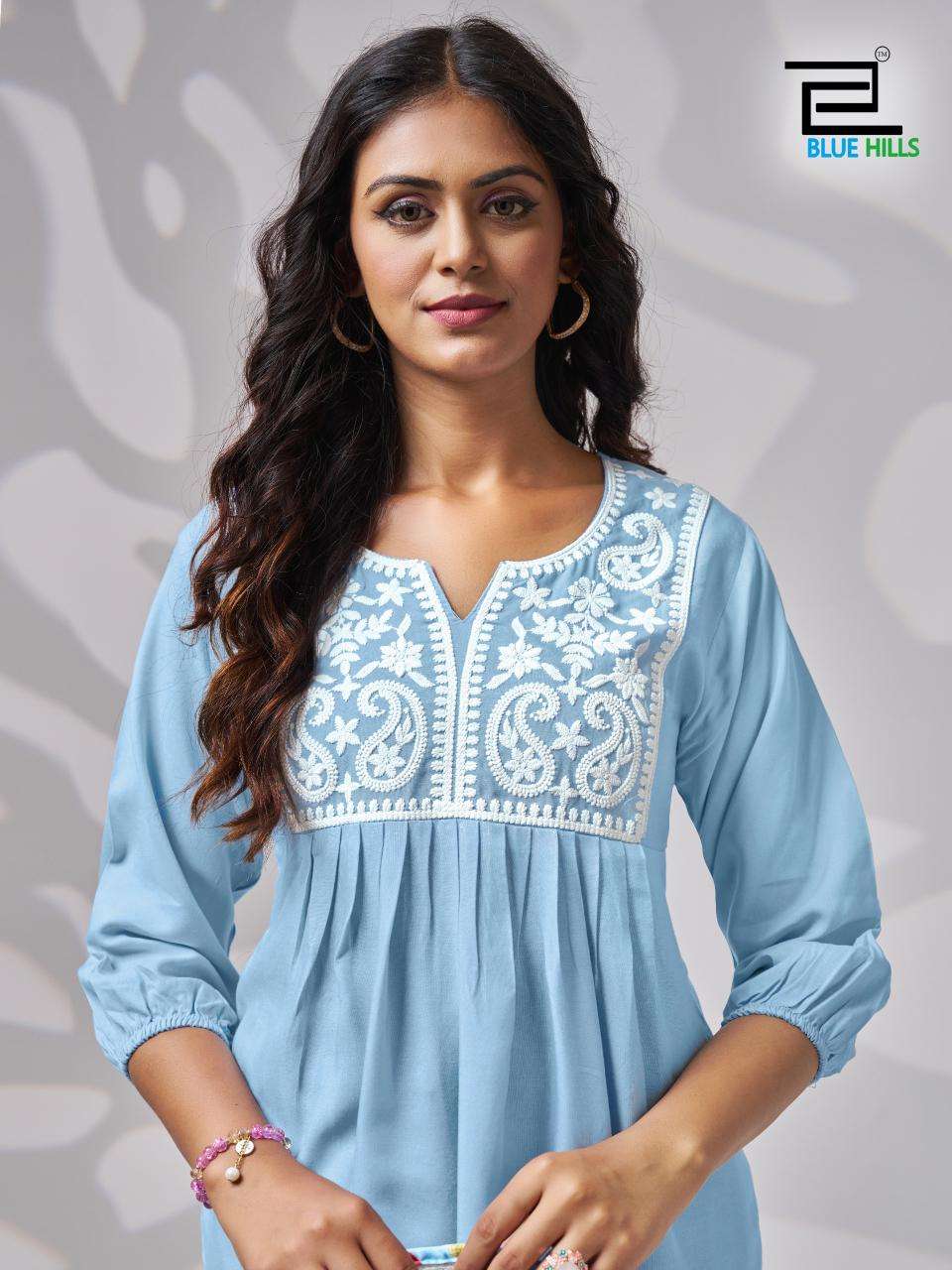 bluehills universe rayon attrective look top catalog