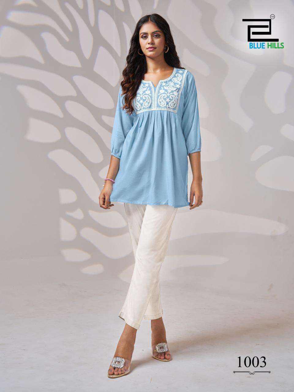 bluehills universe rayon attrective look top catalog