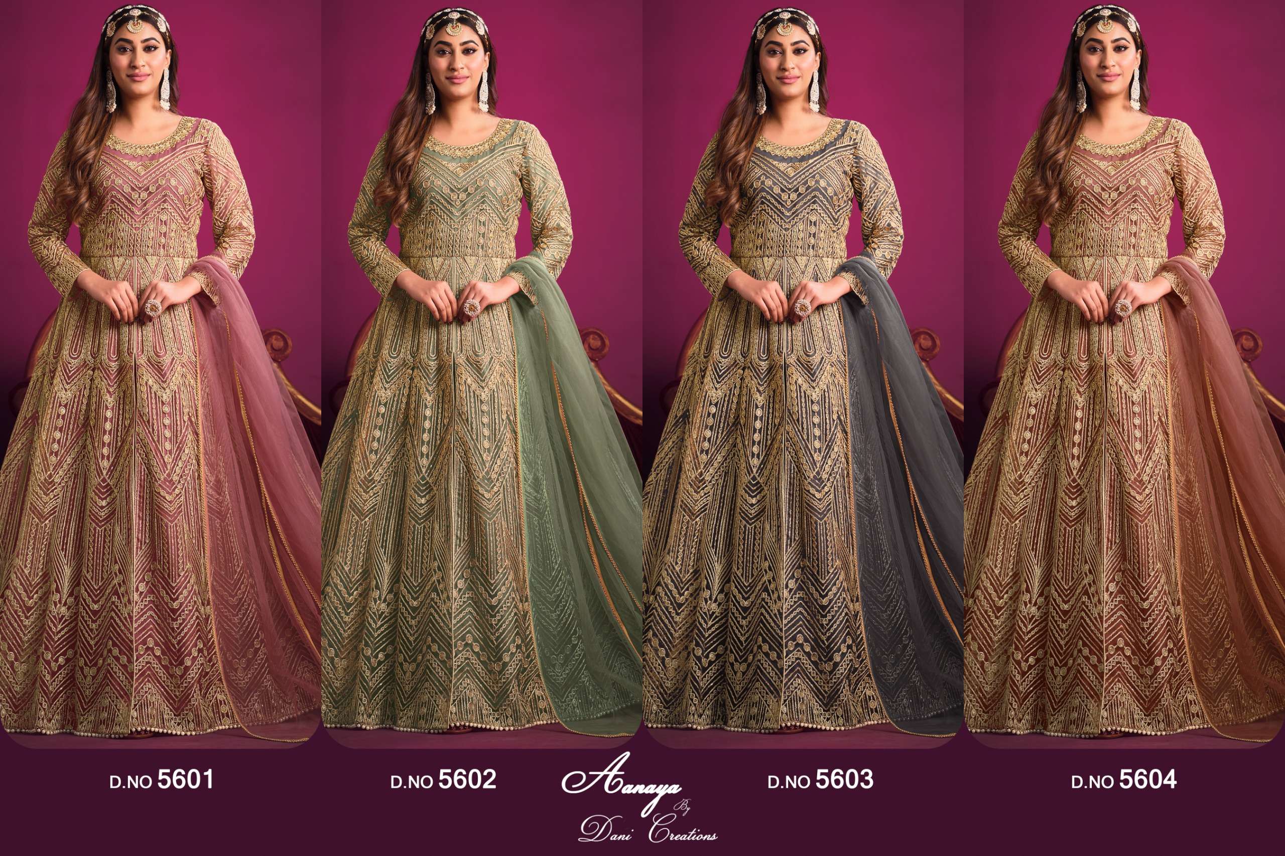 dani aanaya 5600 series vol 156 innovative look salwar suit catalog