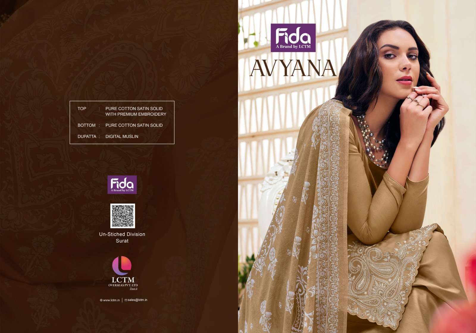 fida avyana pure cotton beautiful look salwar suit catalog