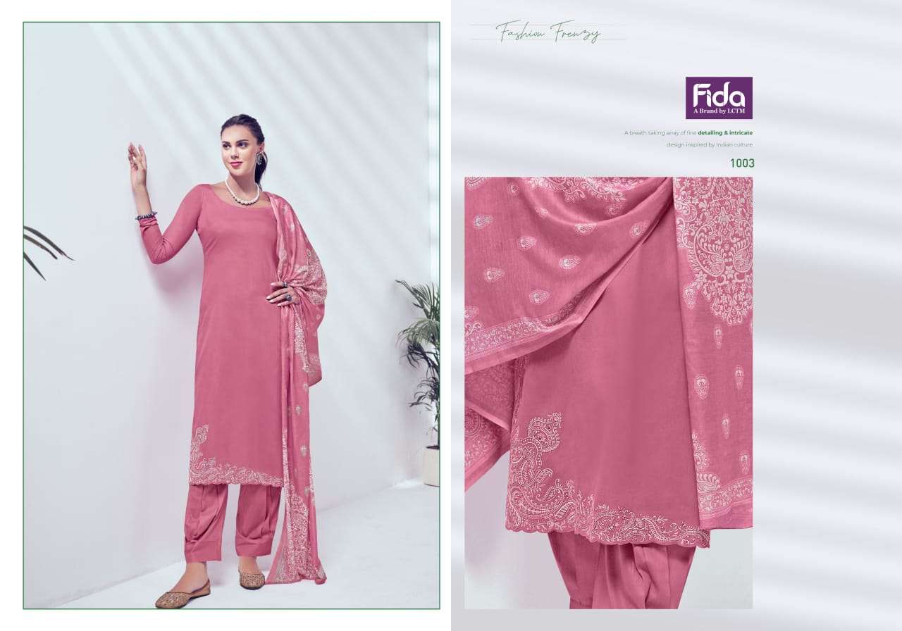 fida bandhani nyura cotton attrective look salwar suit catalog