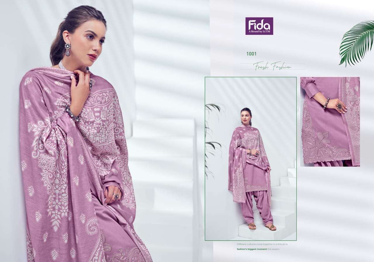 fida bandhani nyura cotton attrective look salwar suit catalog