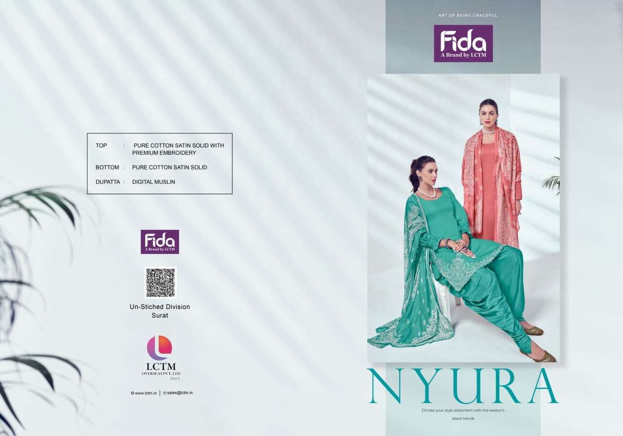 fida bandhani nyura cotton attrective look salwar suit catalog