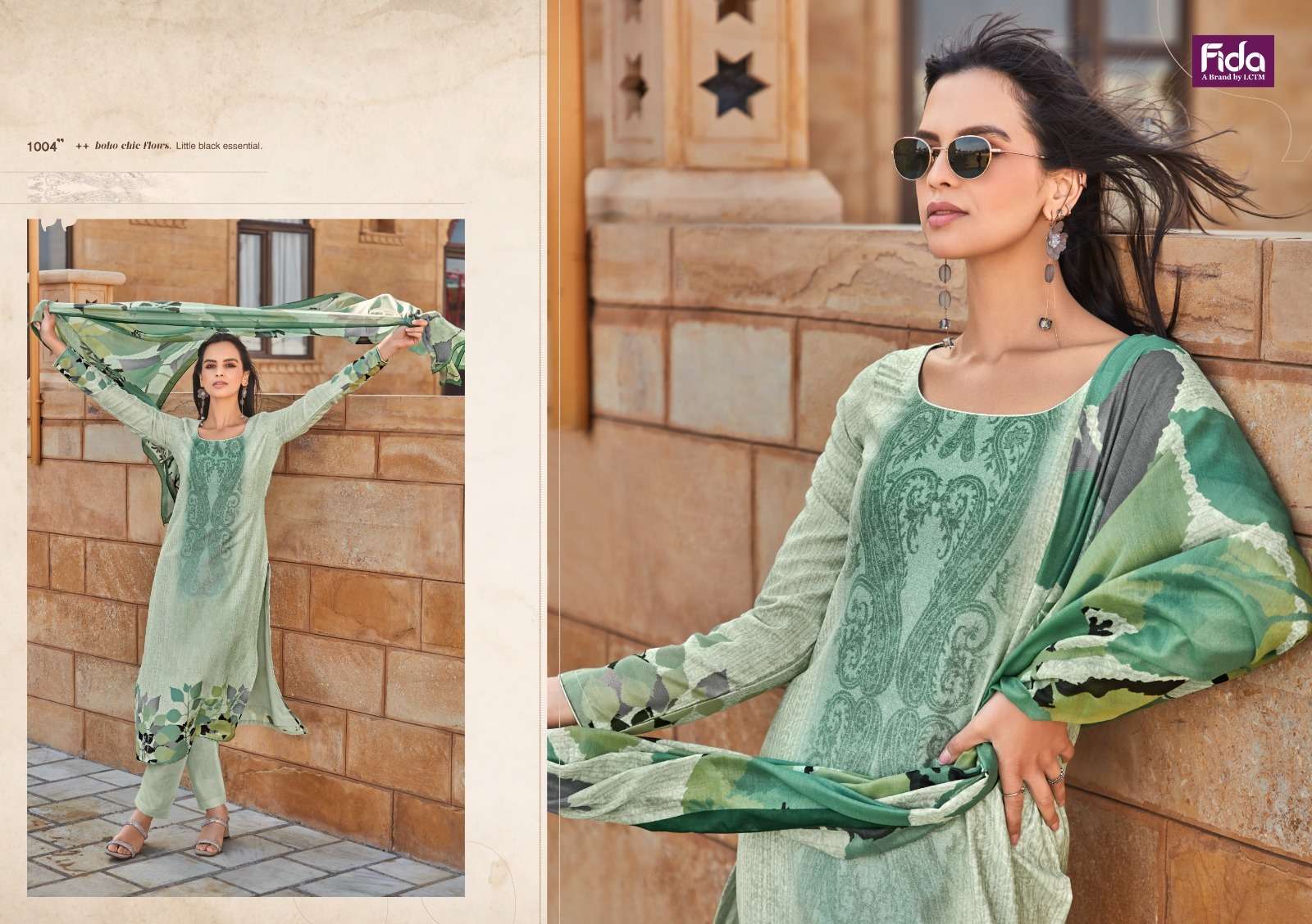 fida shylah digital blended voiled cotton  elegant salwar suit catalog