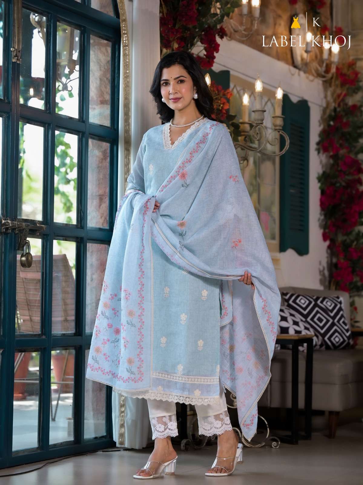 Khazana Suit label khoj cotton beautiful look top bottom with dupatta size set